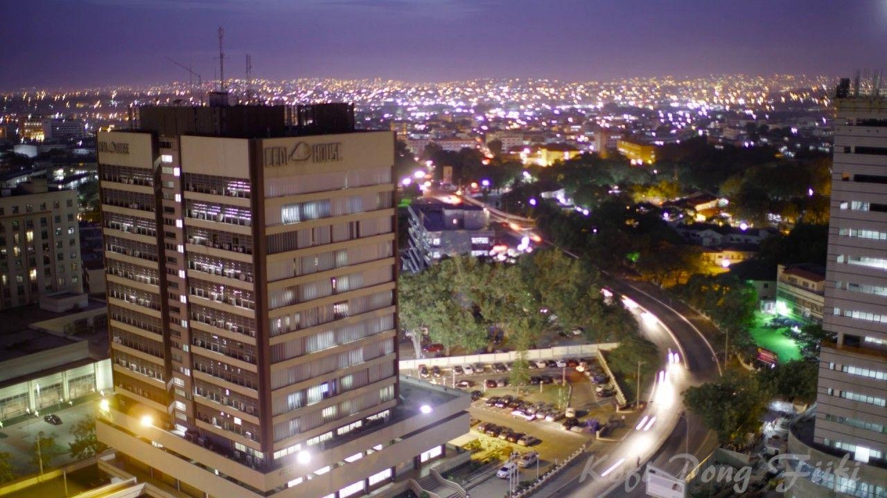 Accra, Ghana, Skyline, Zeitraffer, Stadt, 1280x720 HD Desktop