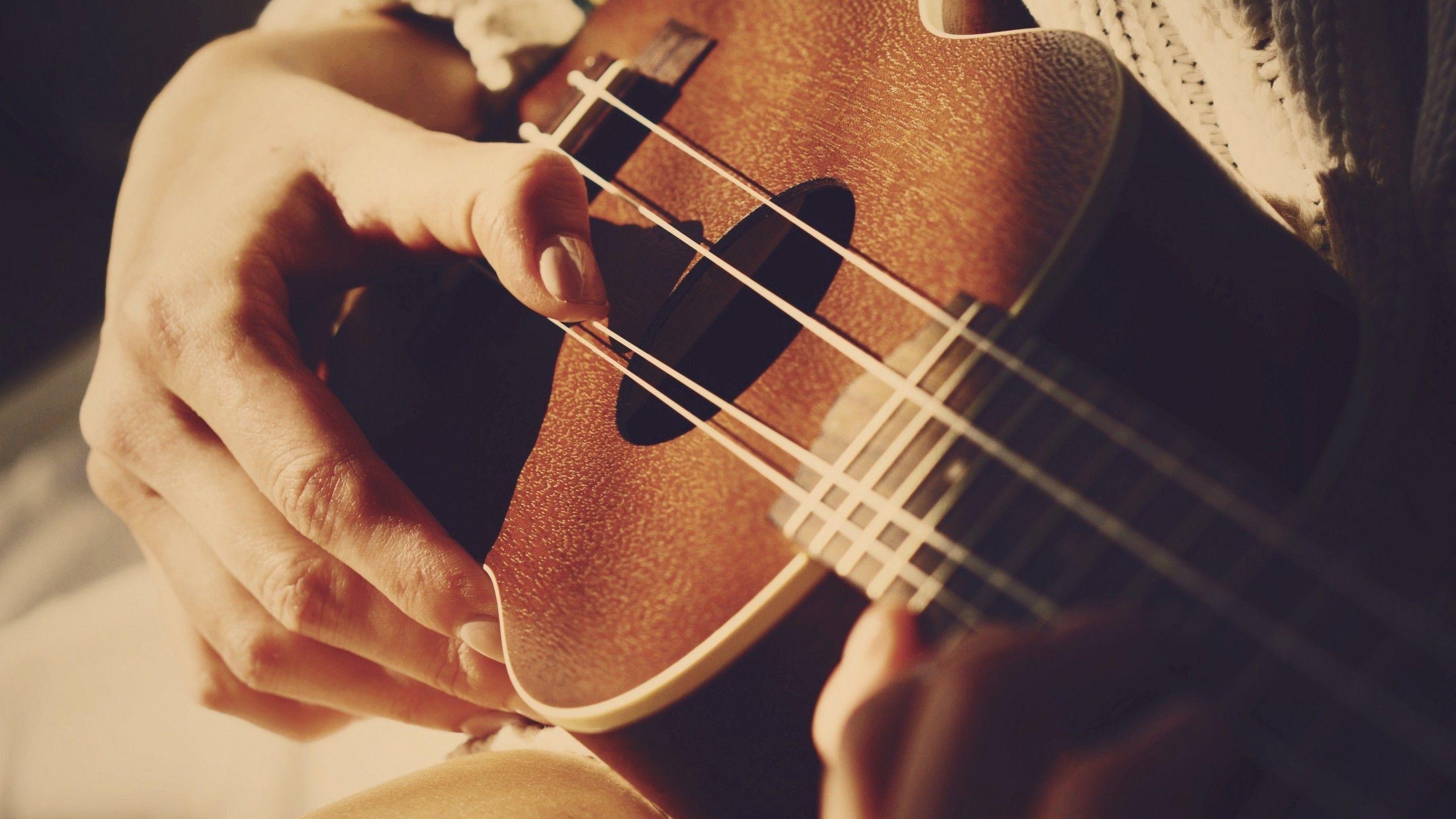 Ukulele, Instrument, Musik, iMac, Handbild, 2560x1440 HD Desktop