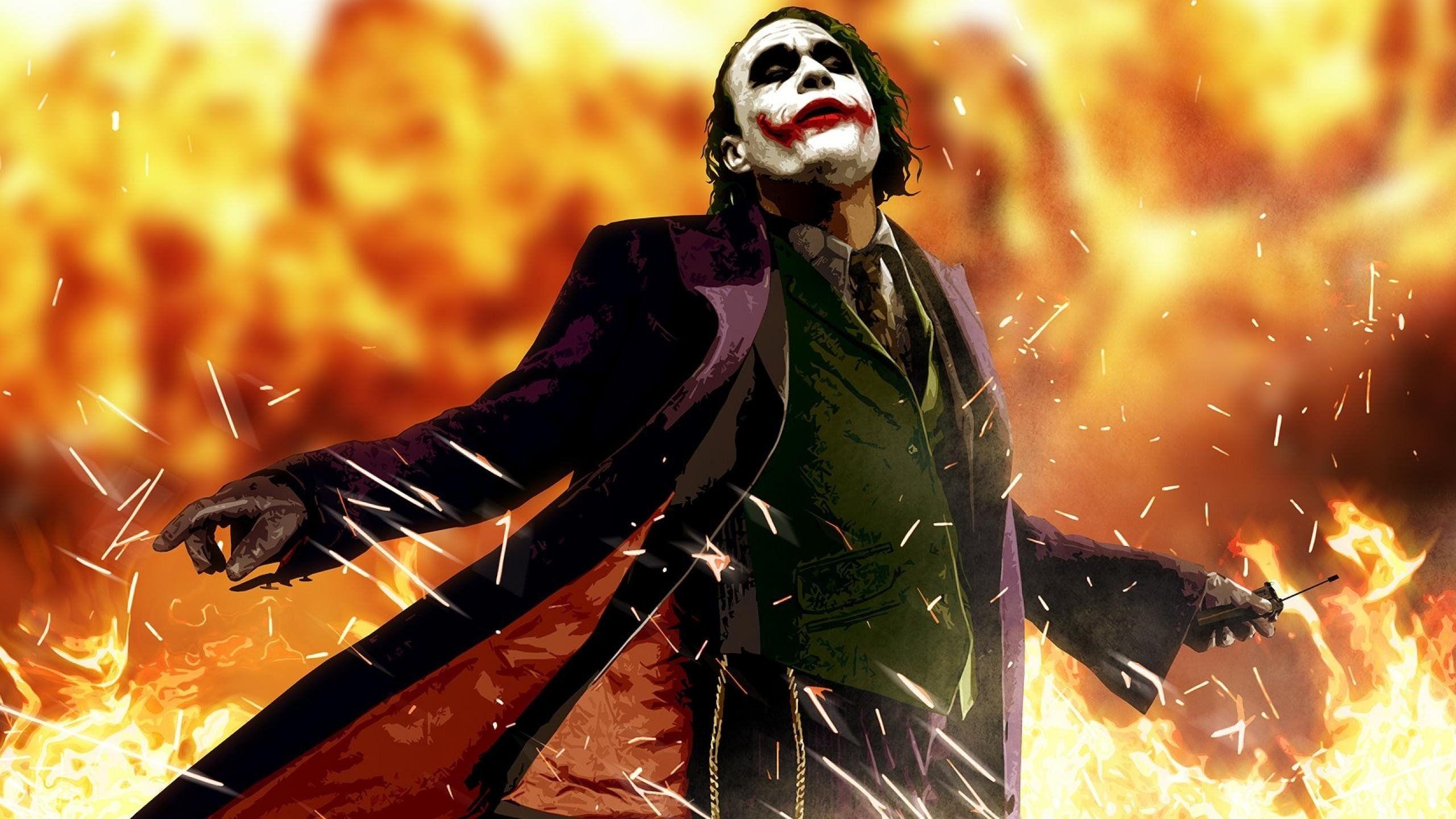 Joker, Batman, Dark Knight, Film, Hintergrund, 2560x1440 HD Desktop