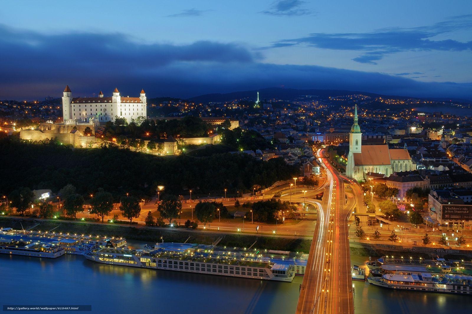 Bratislava, Stadt, Slowakei, Skyline, Altstadt, 1600x1070 HD Desktop