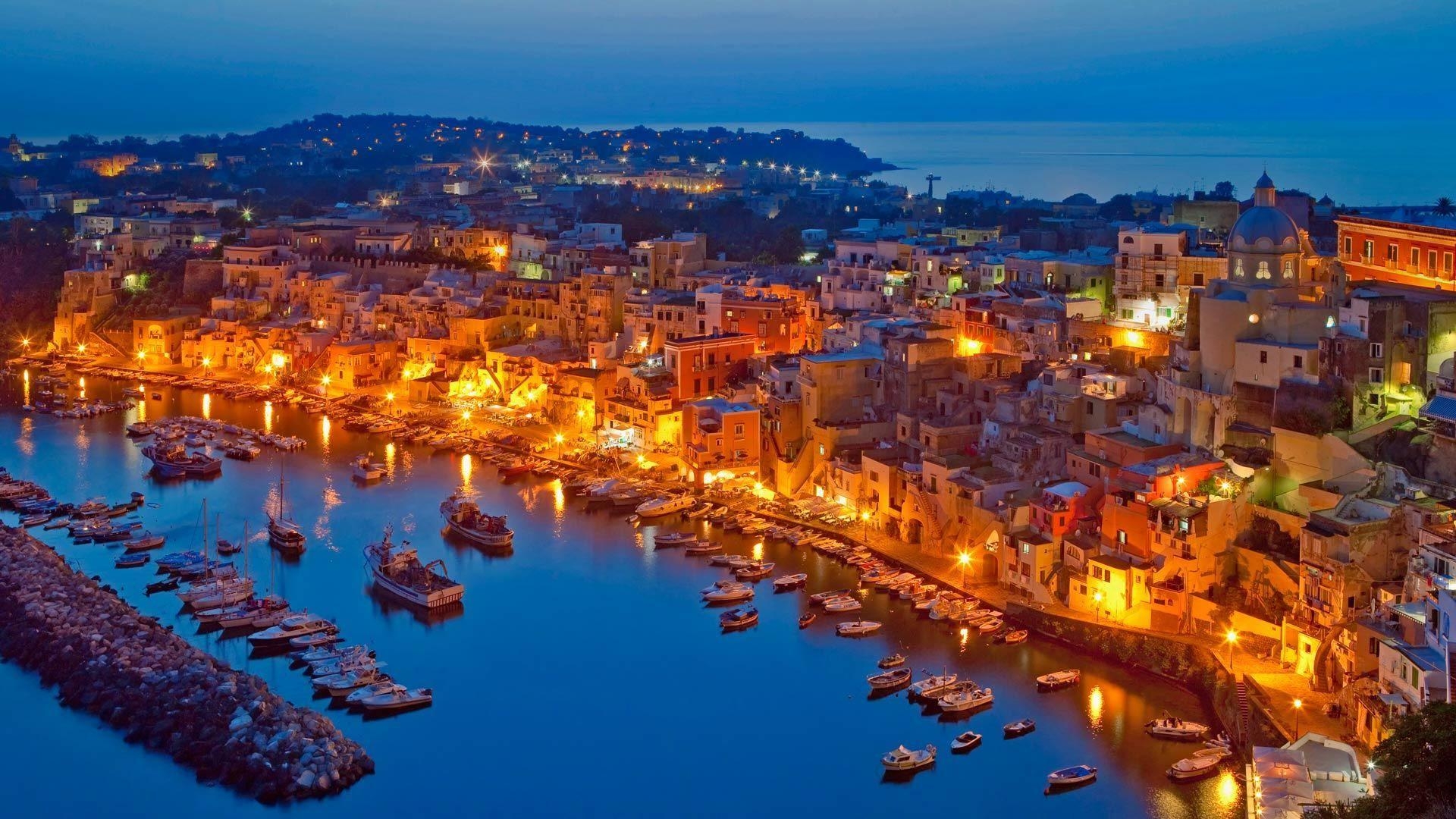 Procida, Neapel, Insel, Meer, Italien, 1920x1080 Full HD Desktop