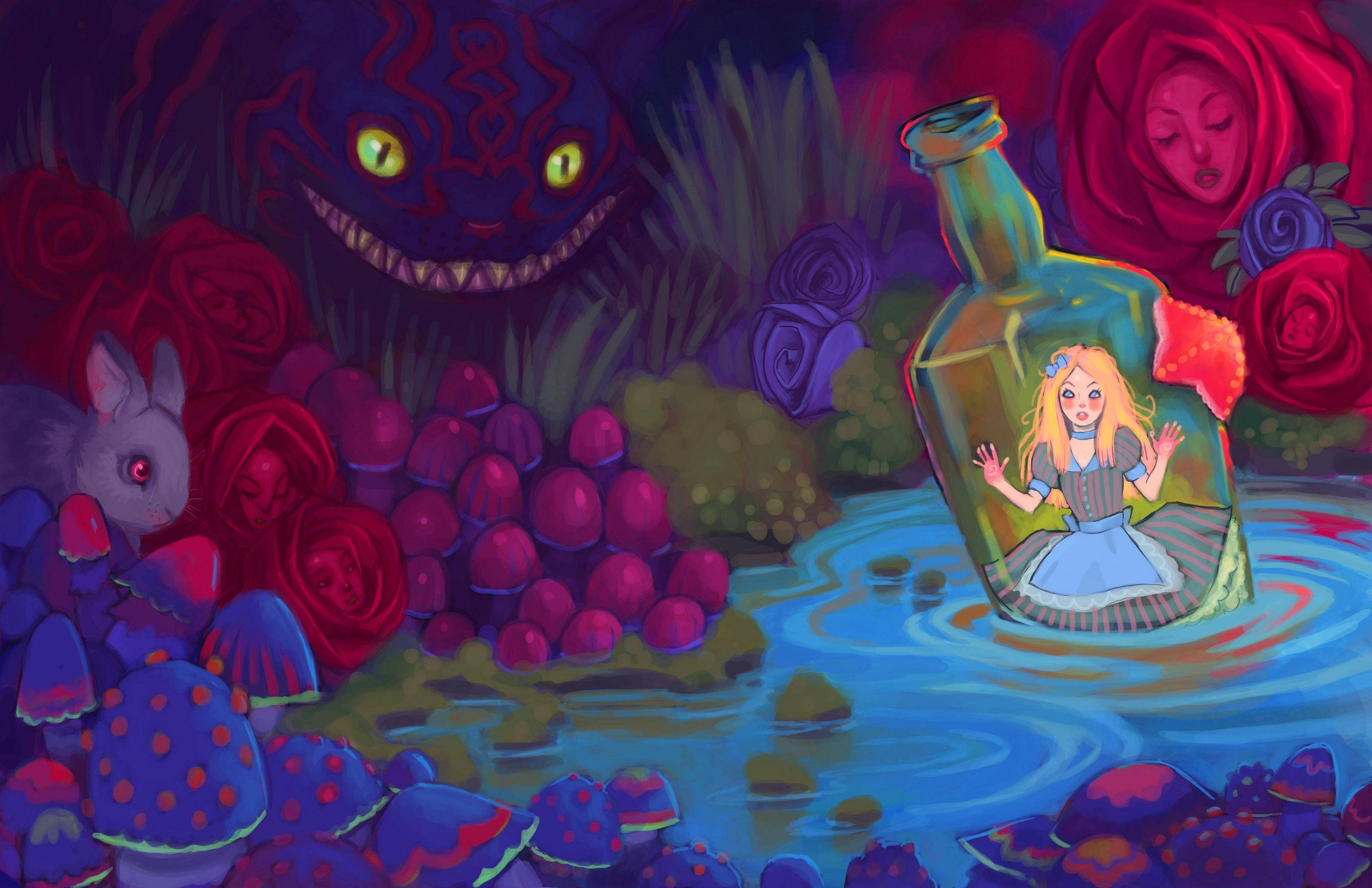 Alice im Wunderland, HD, Cartoon, Mobil, Hintergrund, 4080x2640 4K Desktop