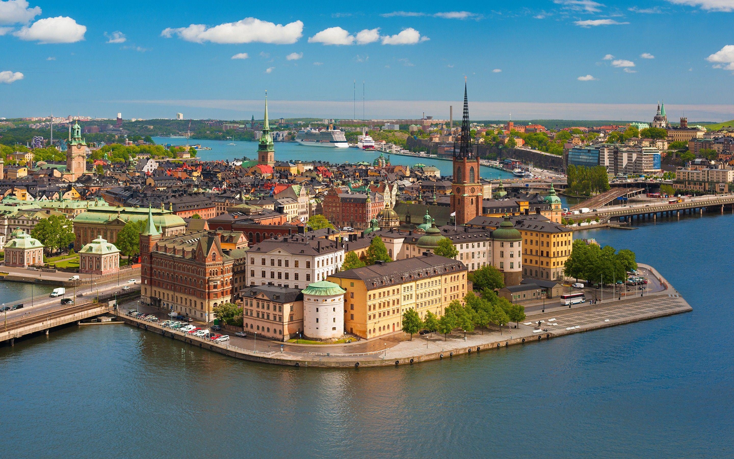 Gamla Stan, Schweden, Altstadt, Charme, Geschichte, 2880x1800 HD Desktop