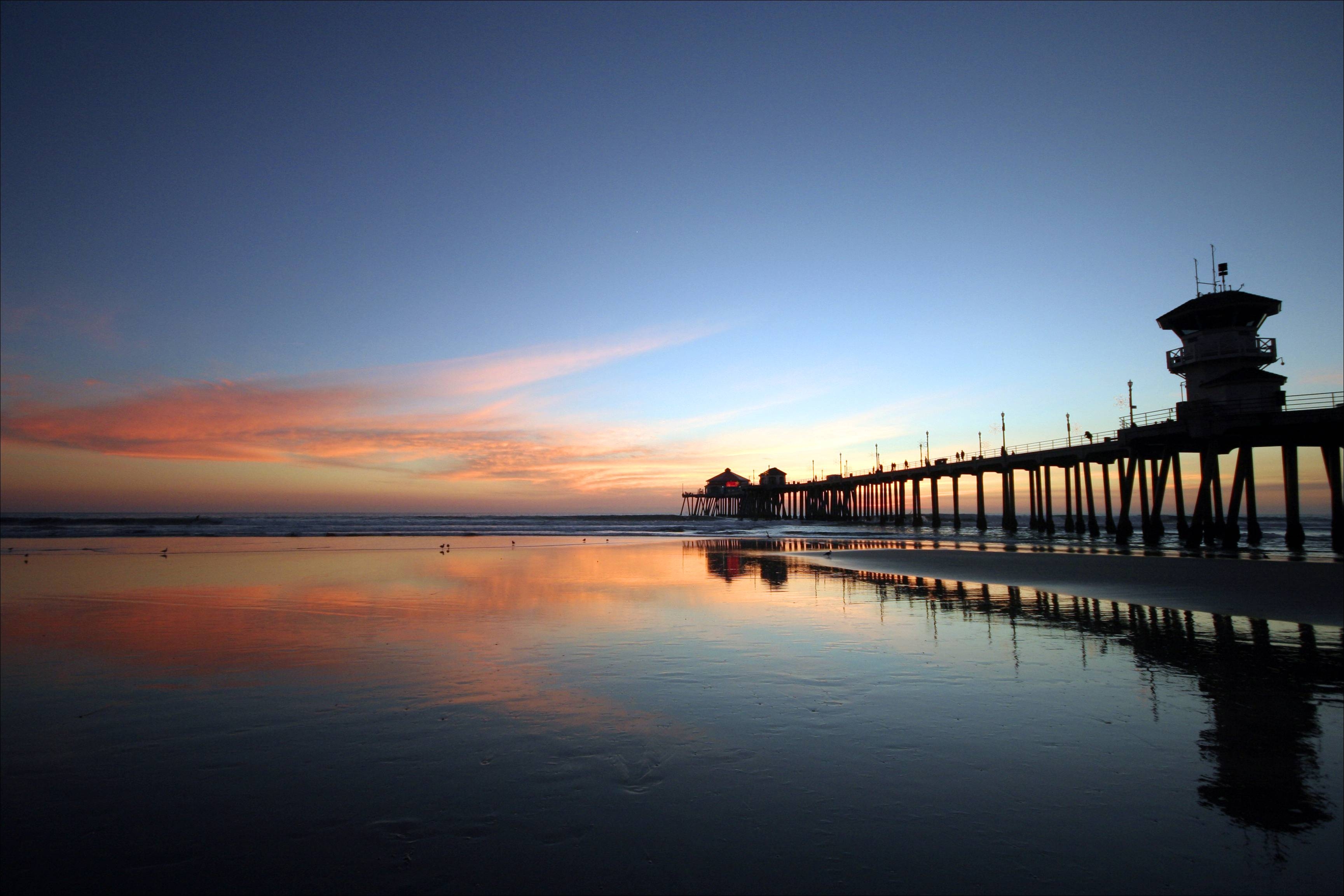 Huntington Beach, Hintergrund, Strand, Kalifornien, Reisen, 3460x2310 HD Desktop