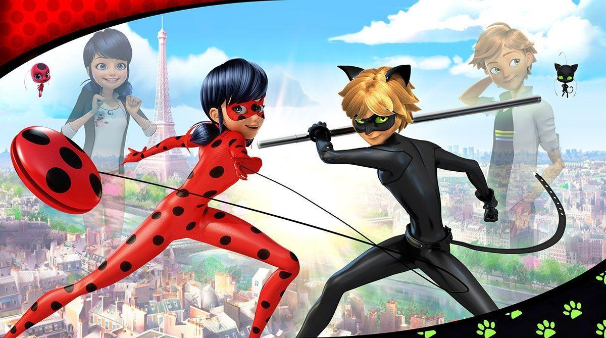 Ladybug, Cat Noir, Cartoon, Miraculous, HD, 1200x670 HD Desktop