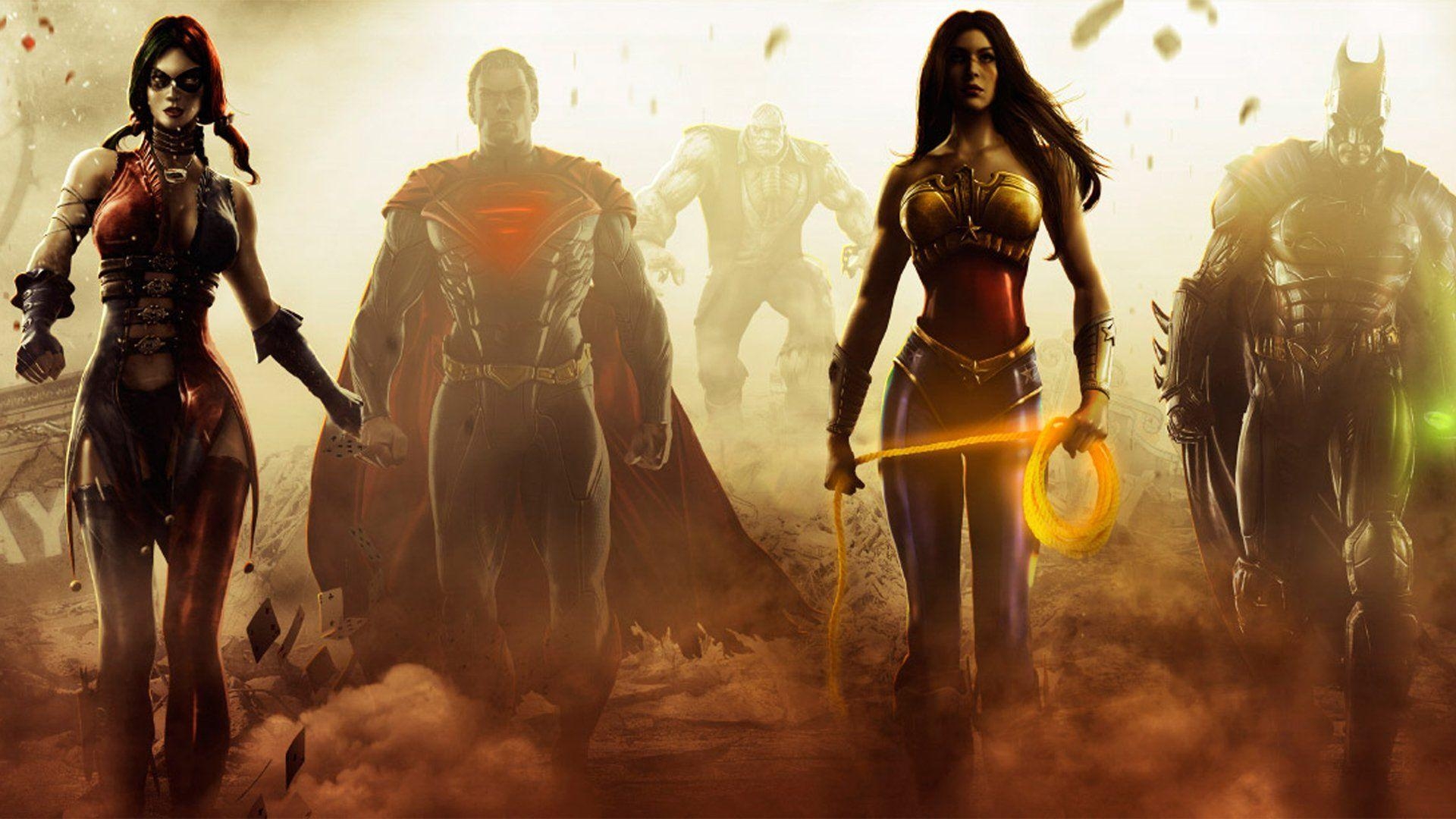 Injustice Hintergrundbild, Superhelden DC, Gaming Bilder, Abenteuerbilder, Kampfspiel, 1920x1080 Full HD Desktop