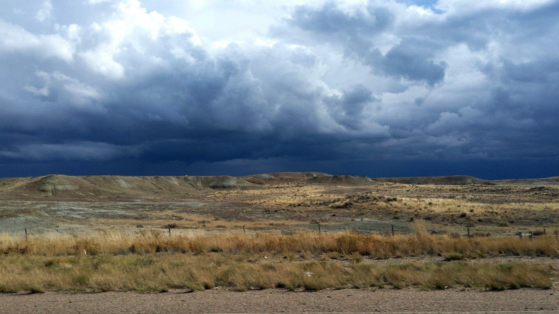 Sturmwolken, Wyoming, HD, Natur, Landschaft, 1920x1080 Full HD Desktop