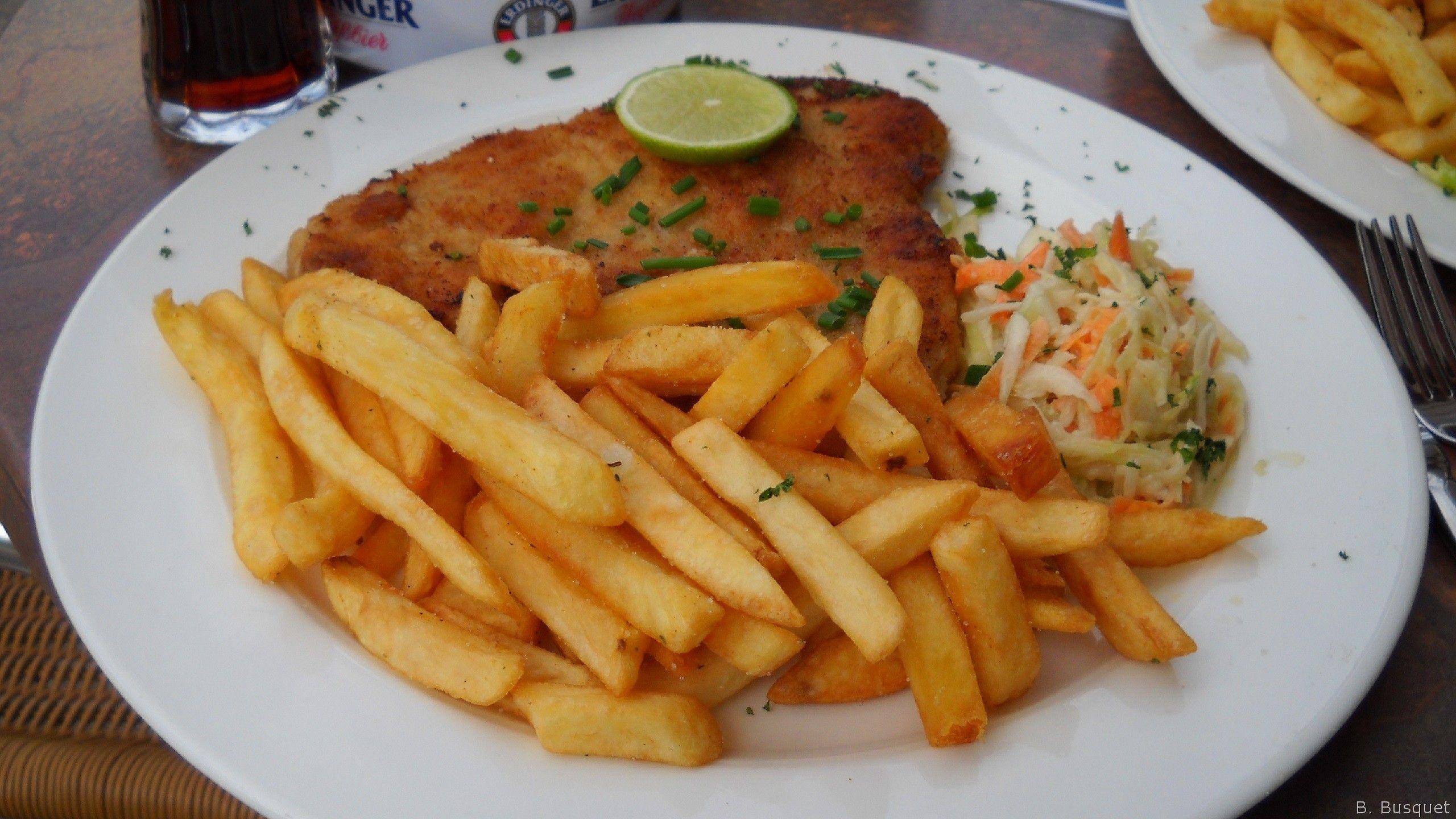 Schnitzel, Pommes Frites, Barbaras, HD, Essen, 2560x1440 HD Desktop