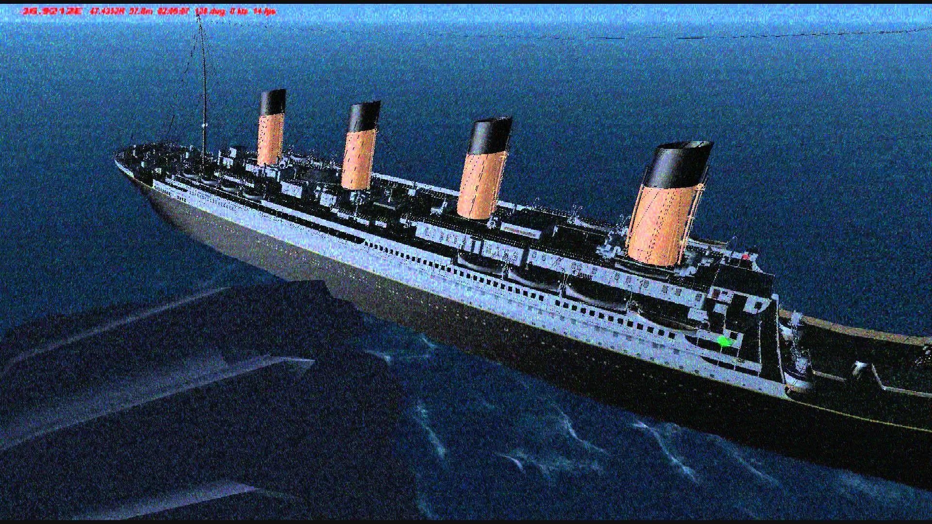 Titanic Untergang, Hintergrund, Schiff, Tragödie, Ozean, 1920x1080 Full HD Desktop