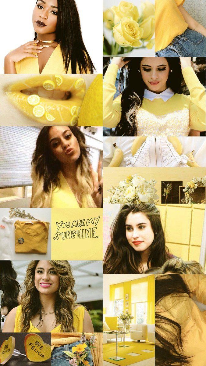 Fifth Harmony, Gelb, Moodboard, Musik, Gruppe, 680x1200 HD Handy