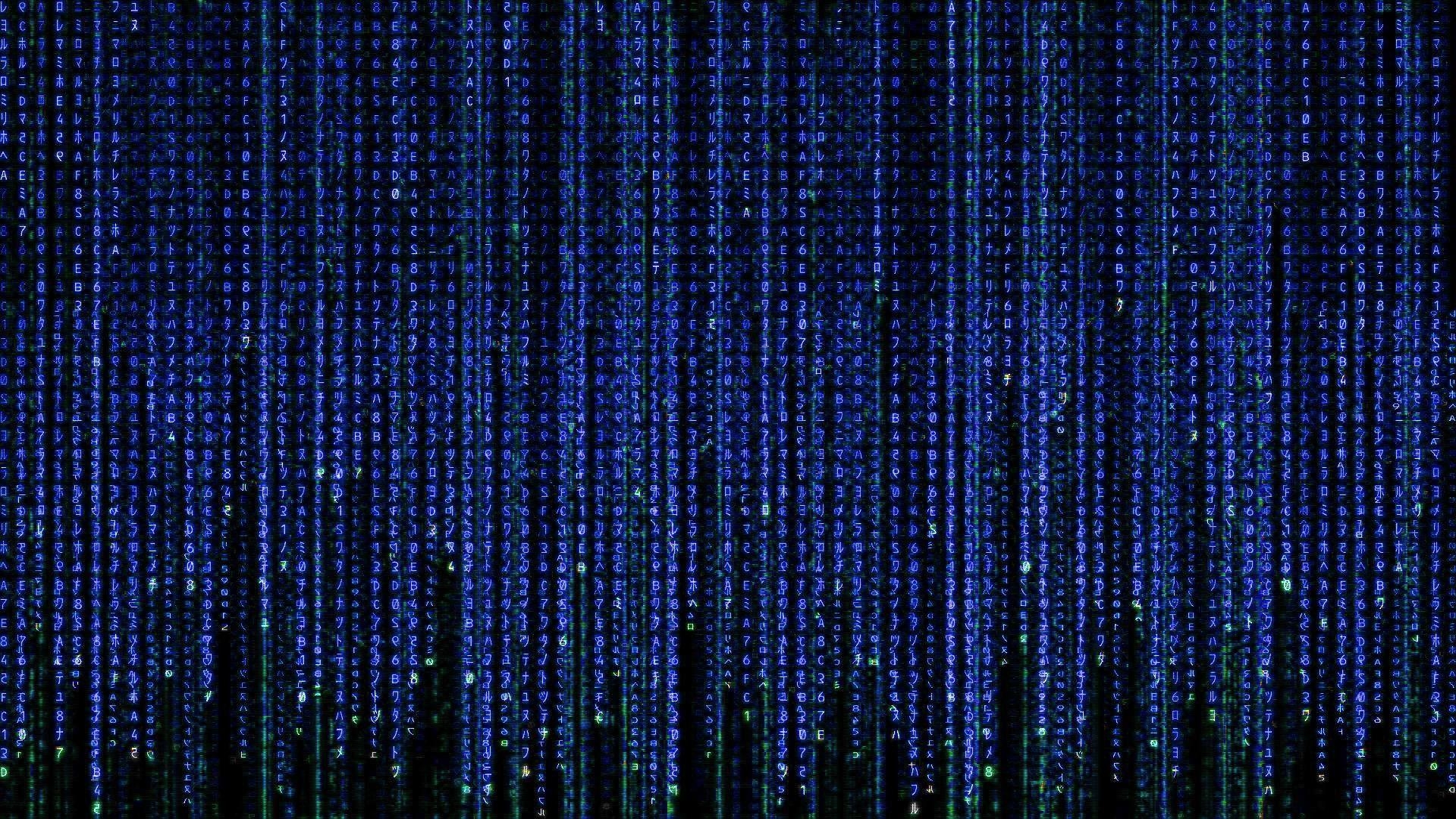 Matrix, Filme, Blau, Hintergrund, Kultfilm, 1920x1080 Full HD Desktop