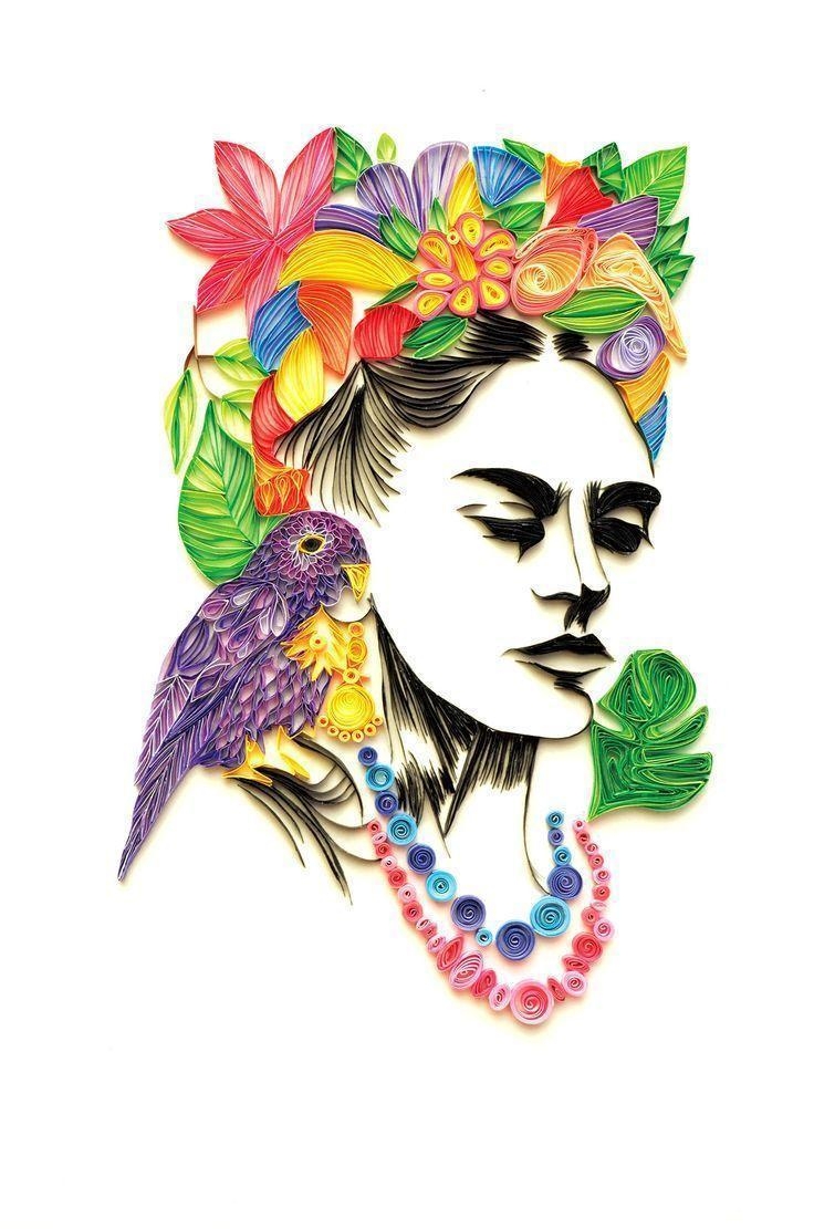 Frida Kahlo, Hintergrundbild, Kunst, Ikone, 740x1120 HD Handy