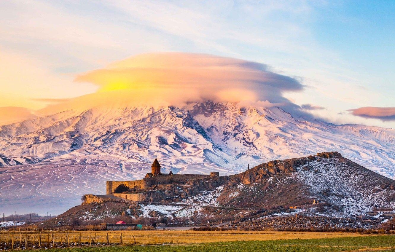 Ararat, Armenien, Liebe, Fotografie, Berg, 1340x850 HD Desktop