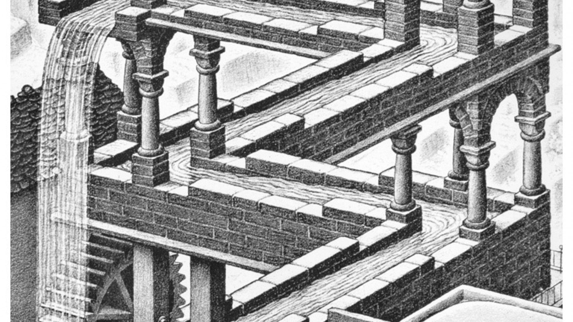 Escher, tiefe, Kunst, Lehrstück, optische Formen, 1920x1080 Full HD Desktop