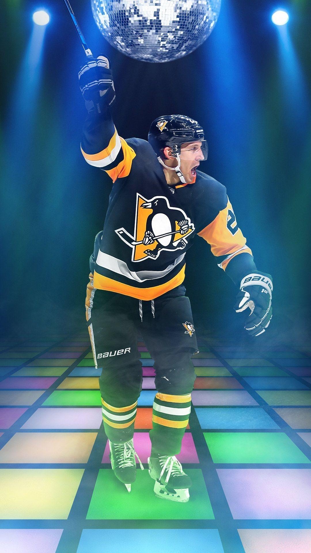 Sidney Crosby, Kris Letang, Hintergrund, Eishockey, NHL, 1080x1920 Full HD Handy