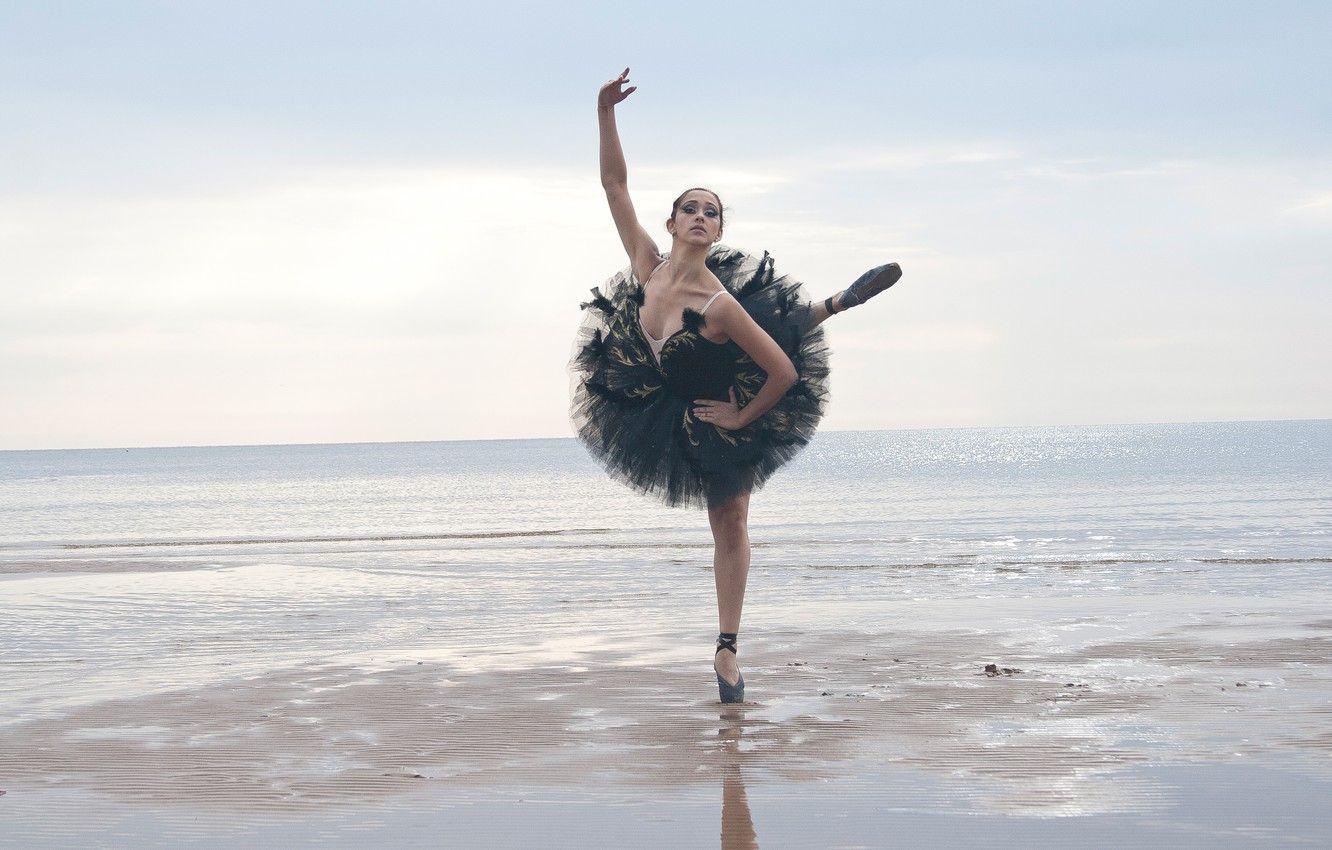 Ballerina, Meer, Tänzerin, Desktop, Bild, 1340x850 HD Desktop