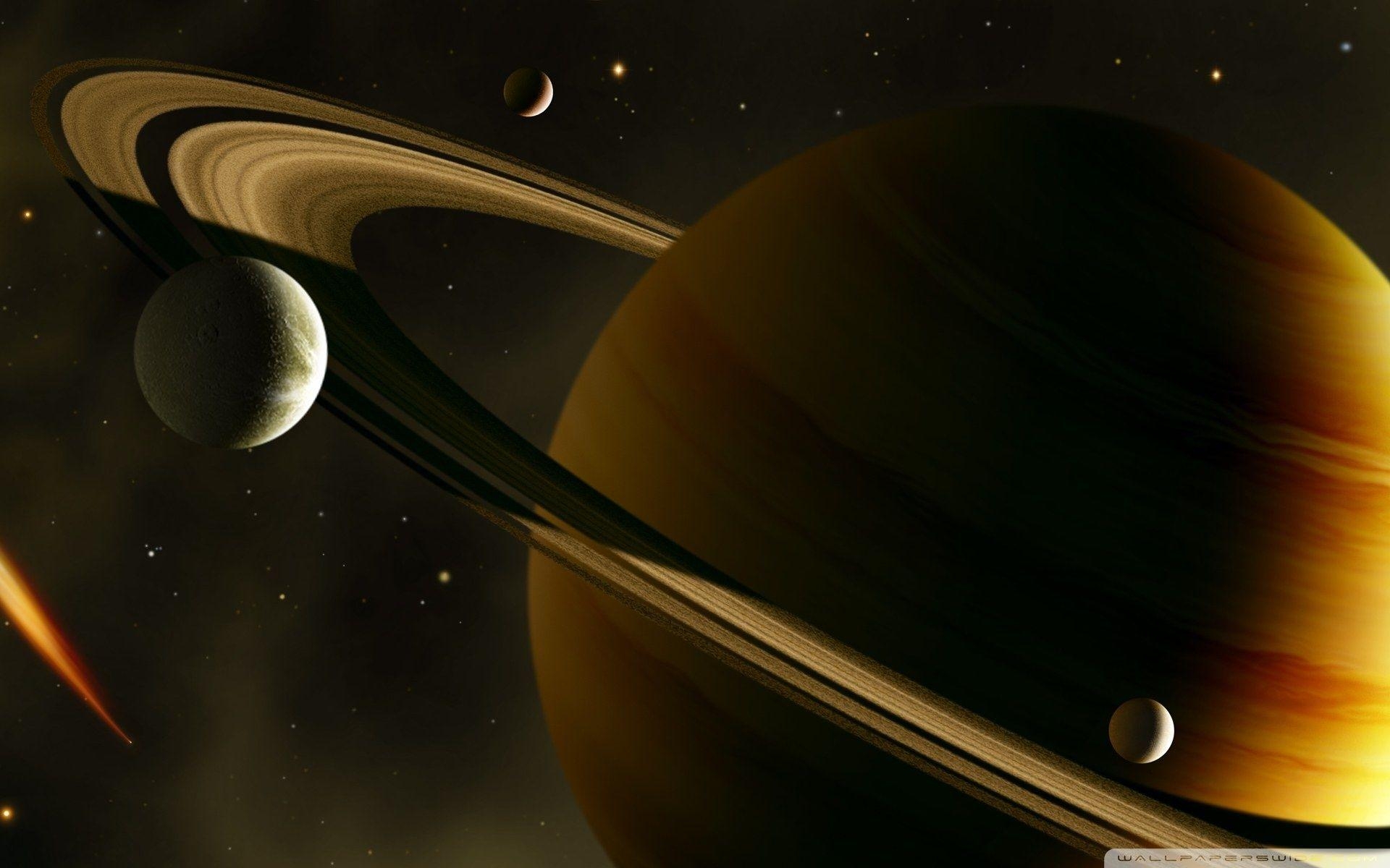 Saturn, 4K, Ultra HD, TV, Weltraum, 1920x1200 HD Desktop