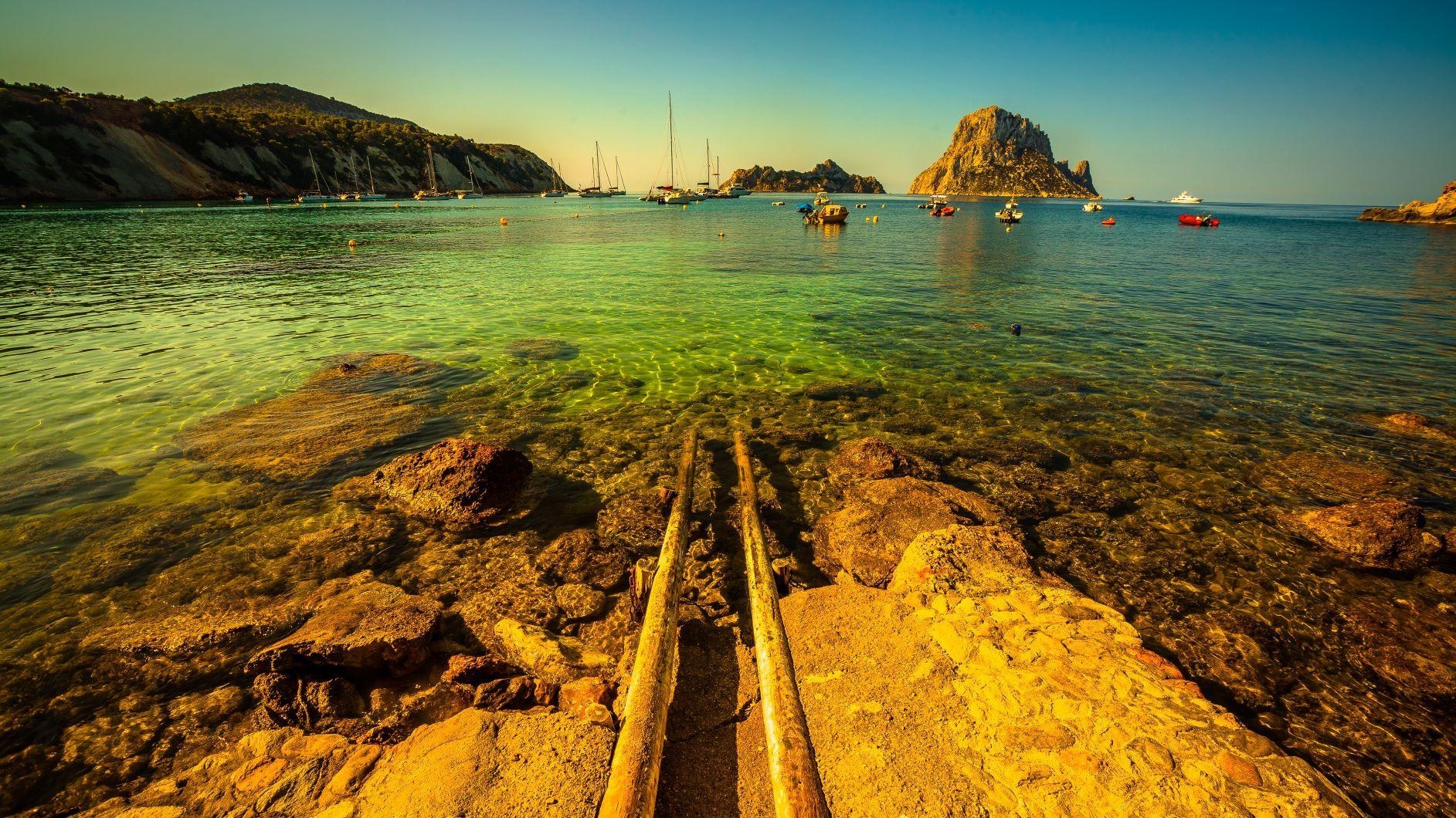 Es Vedra, Cala D'Hort, Ibiza, Sonnenaufgang, 1890x1060 HD Desktop