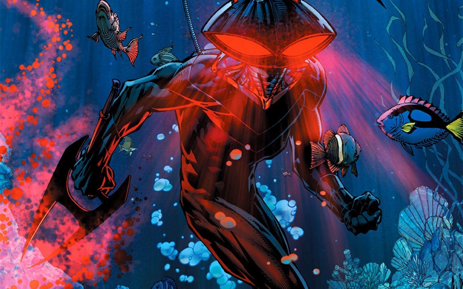 Comic, Black Manta, Comic-Helden, Illustration, DC, 1600x1000 HD Desktop