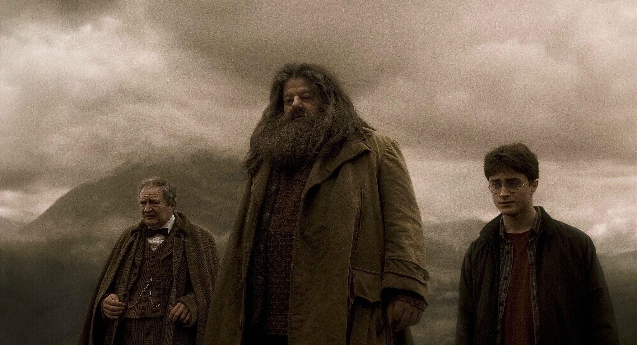 Hagrid, Horace Slughorn, Harry Potter, Rubeus, Film, 2050x1110 HD Desktop