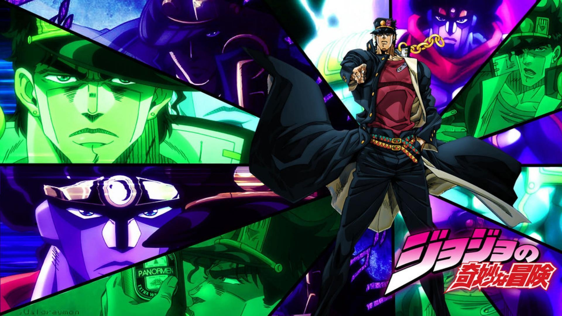 Jotaro Kujo, Anime, JoJo's Bizarre Adventure, Hintergrundbild, 1920x1080 Full HD Desktop