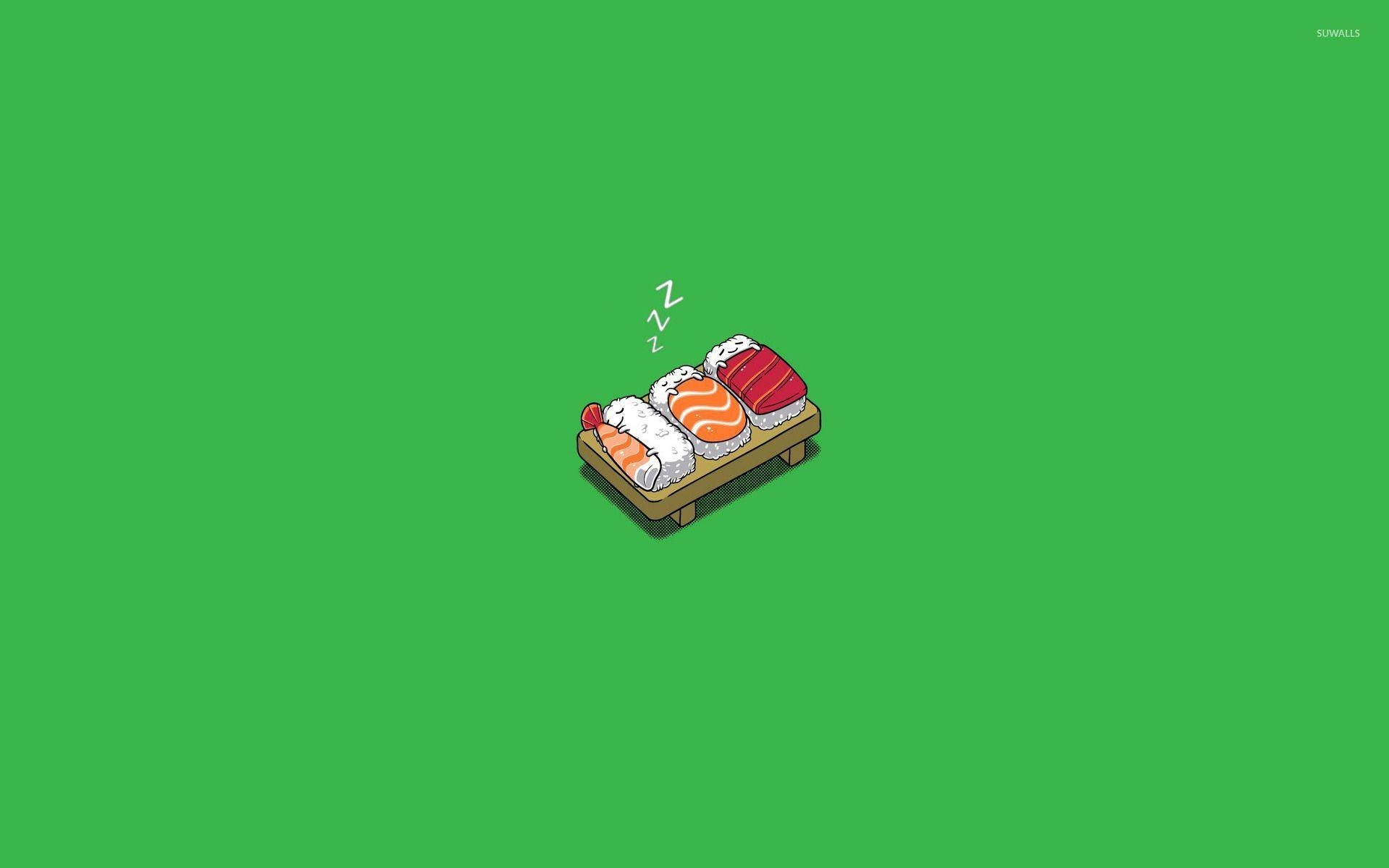 Schlafendes Sushi, Humor, Kreativ, Japanisch, Essen, 1920x1200 HD Desktop