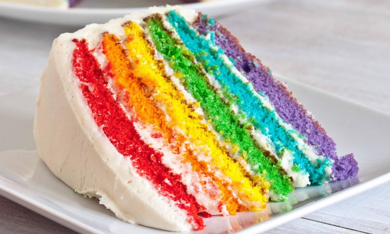 Regenbogenkuchen, Farbe, Dekoration, Süßigkeit, 1600x960 HD Desktop