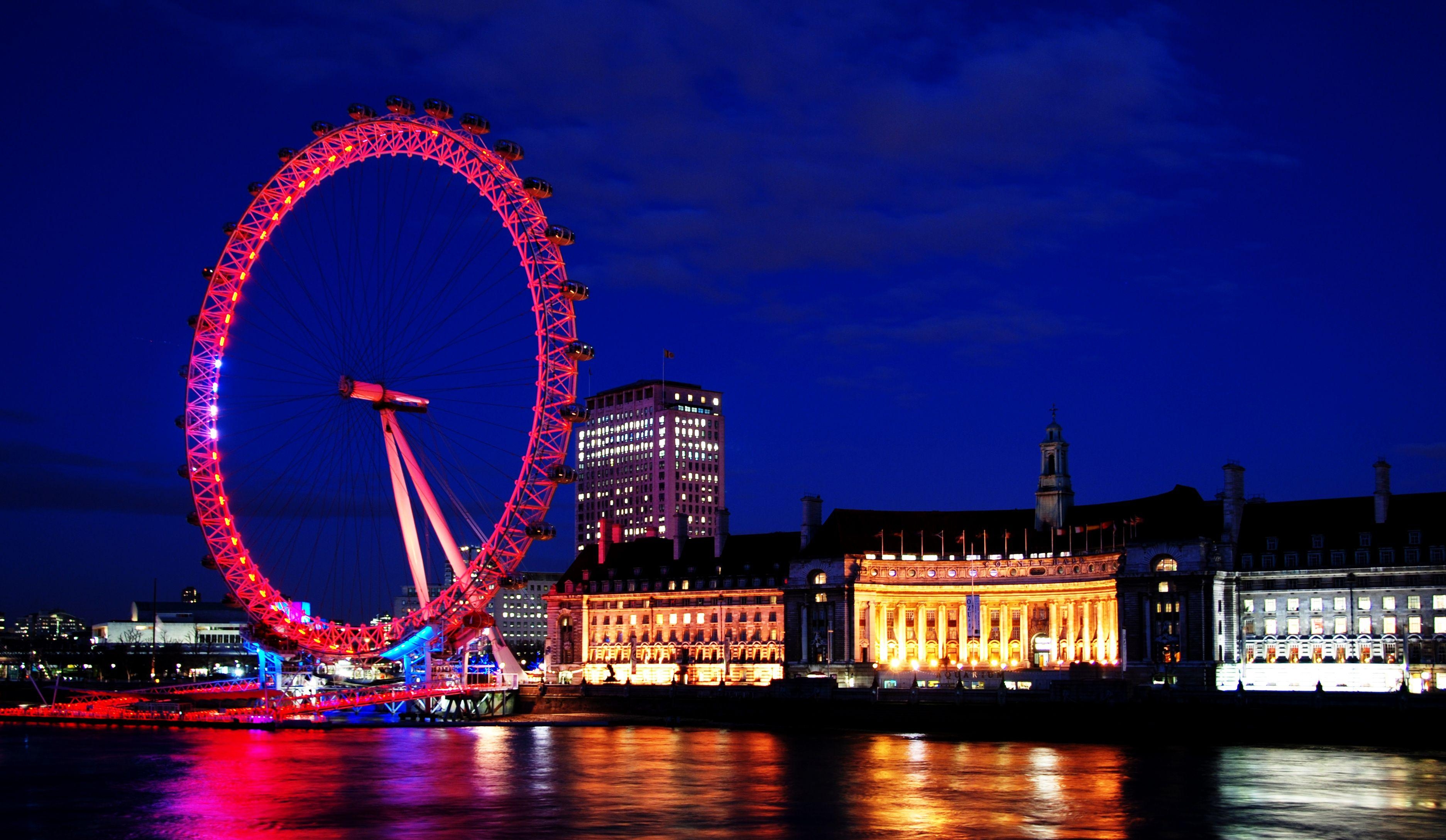 London Eye, Großbritannien, Aussicht, Reisen, Instagram, 3750x2180 HD Desktop