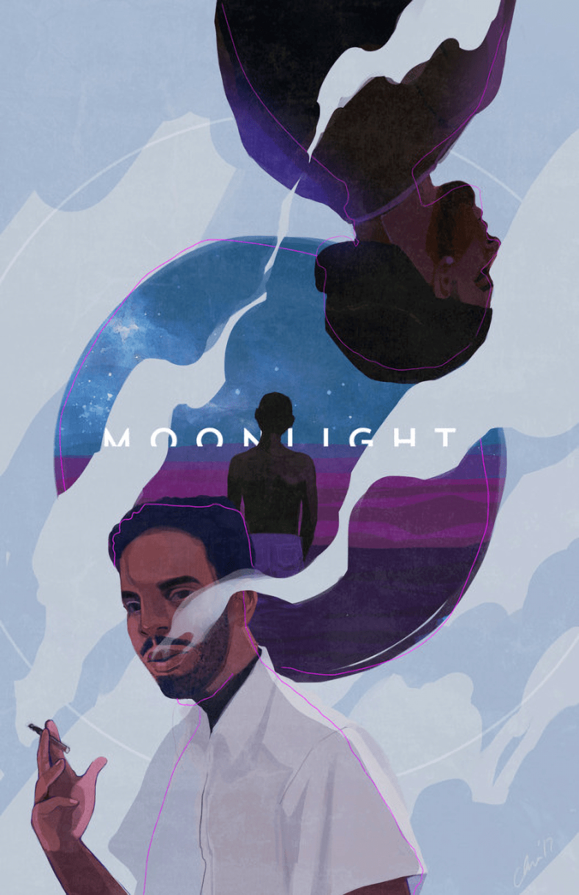 Moonlight Film 2016, Poster Kunst, Drama, preisgekrönt, 840x1300 HD Handy