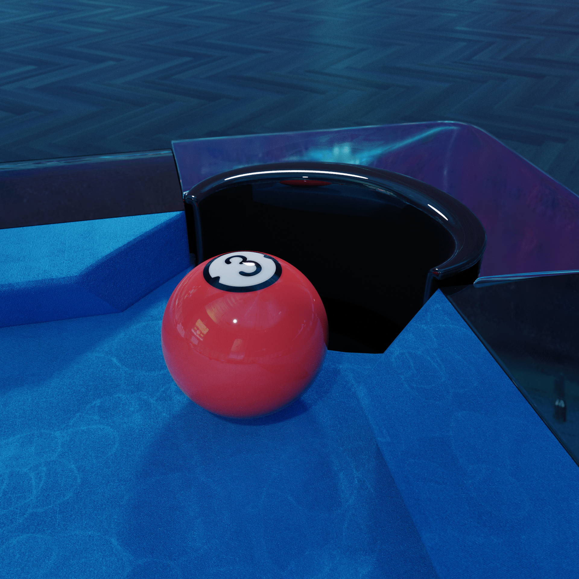 Billard, 3D, Render, Spiel, Optik, 1920x1920 HD Handy