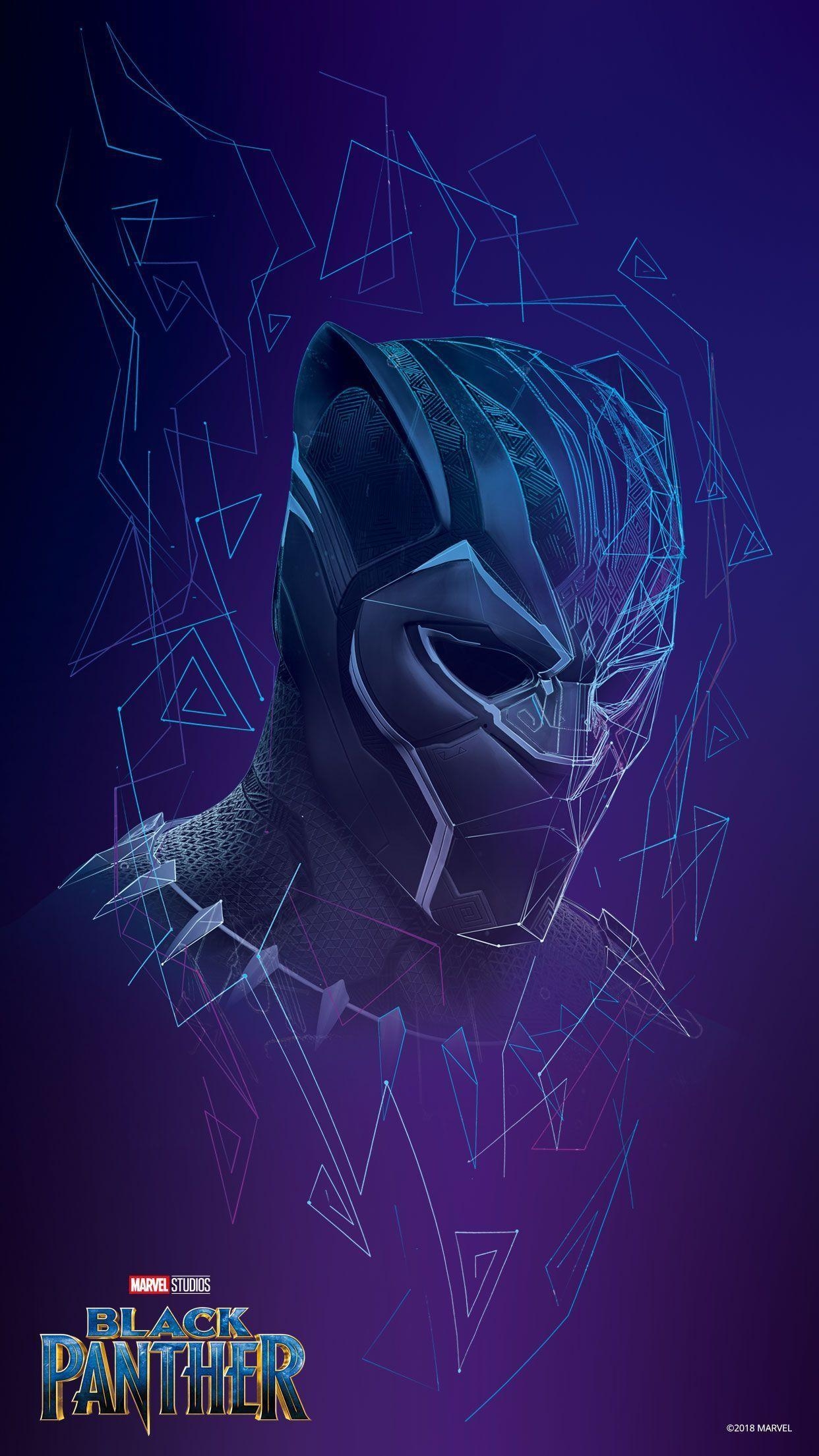 Wakanda Forever, Marvel, Black Panther, Superheld, Action, 1250x2210 HD Handy