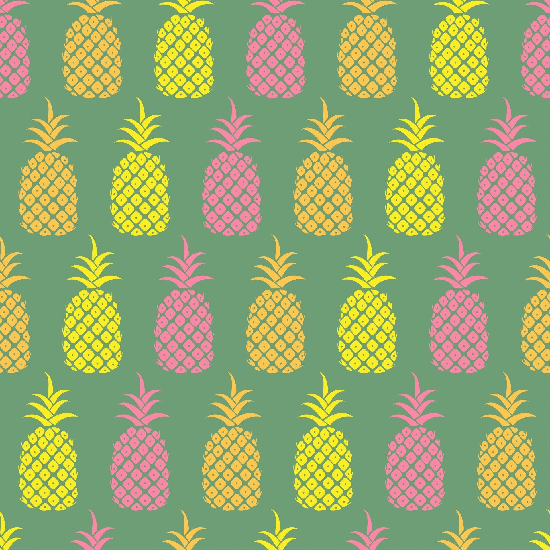 Ananas, Muster, Kostenlos, Domain, Bild, 1920x1920 HD Handy