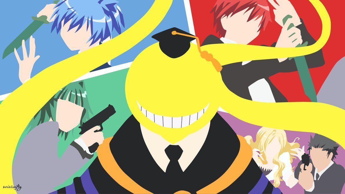 Assassination Classroom, Anime, Minimalistisch, Koro-sensei, HD, 1200x670 HD Desktop