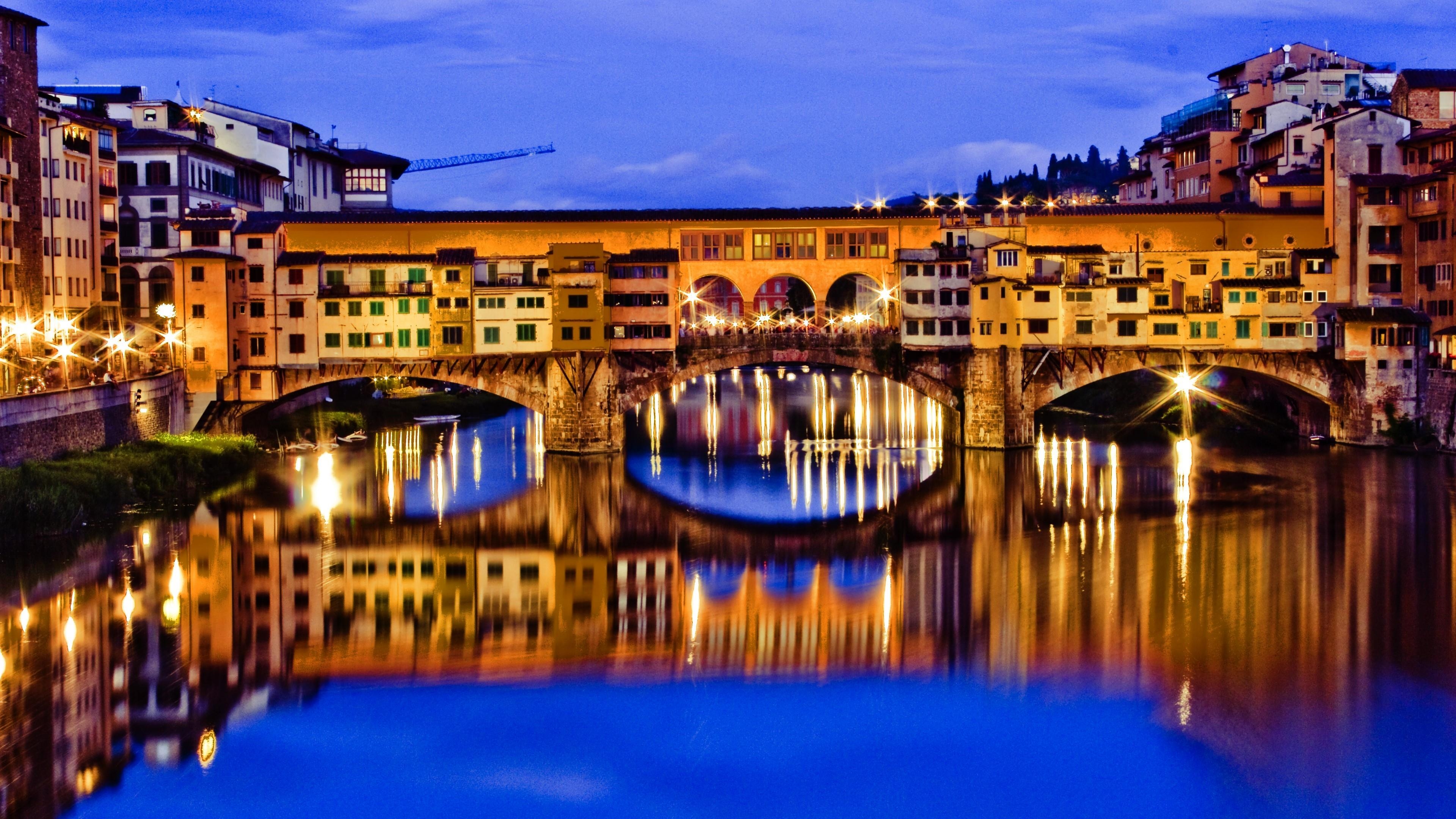 Ponte Vecchio, Florenz, 6K, Italien, Reisen, 3840x2160 4K Desktop