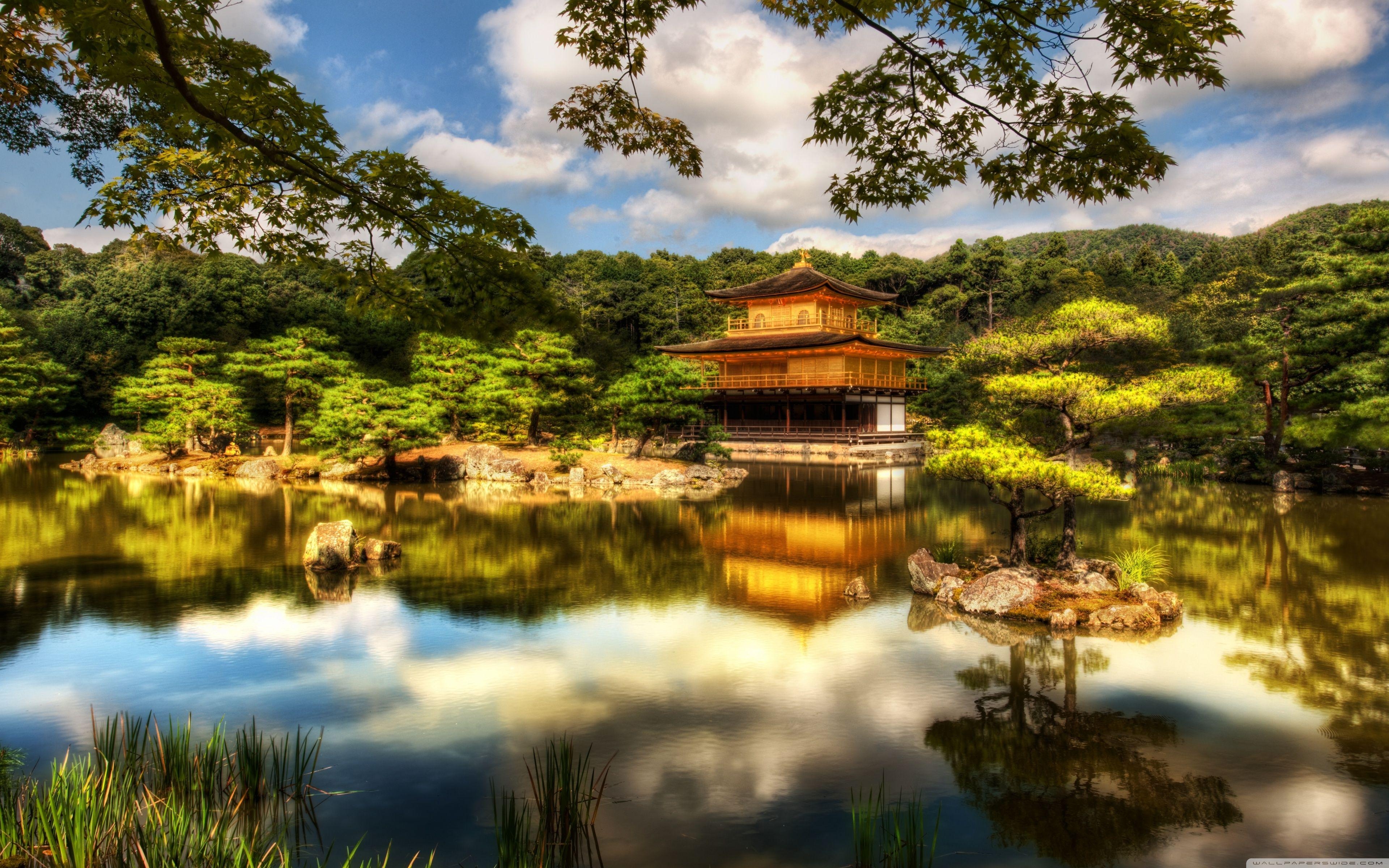 Goldener Pavillon, Kyoto, 4K, Desktop, Ultra, 3840x2400 4K Desktop