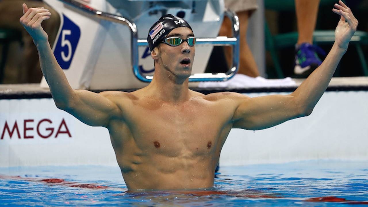 Michael Phelps, Schwimmen, Goldmedaillen, Olympiasieger, Champion, 1280x720 HD Desktop