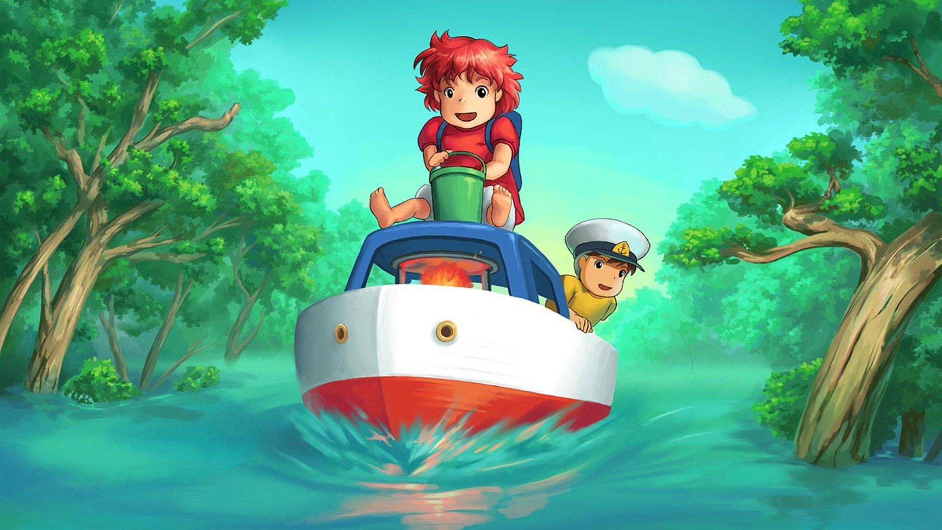 Ponyo, Anime, HD, Hintergrund, Film, 1920x1080 Full HD Desktop