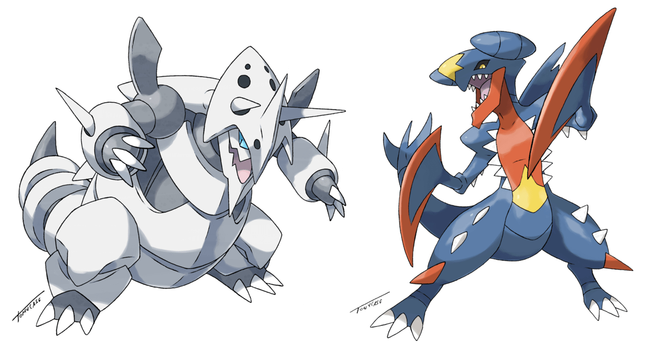 Mega Aggron, Mega Garchomp, Download, Pokémon, Gaming, 1280x700 HD Desktop