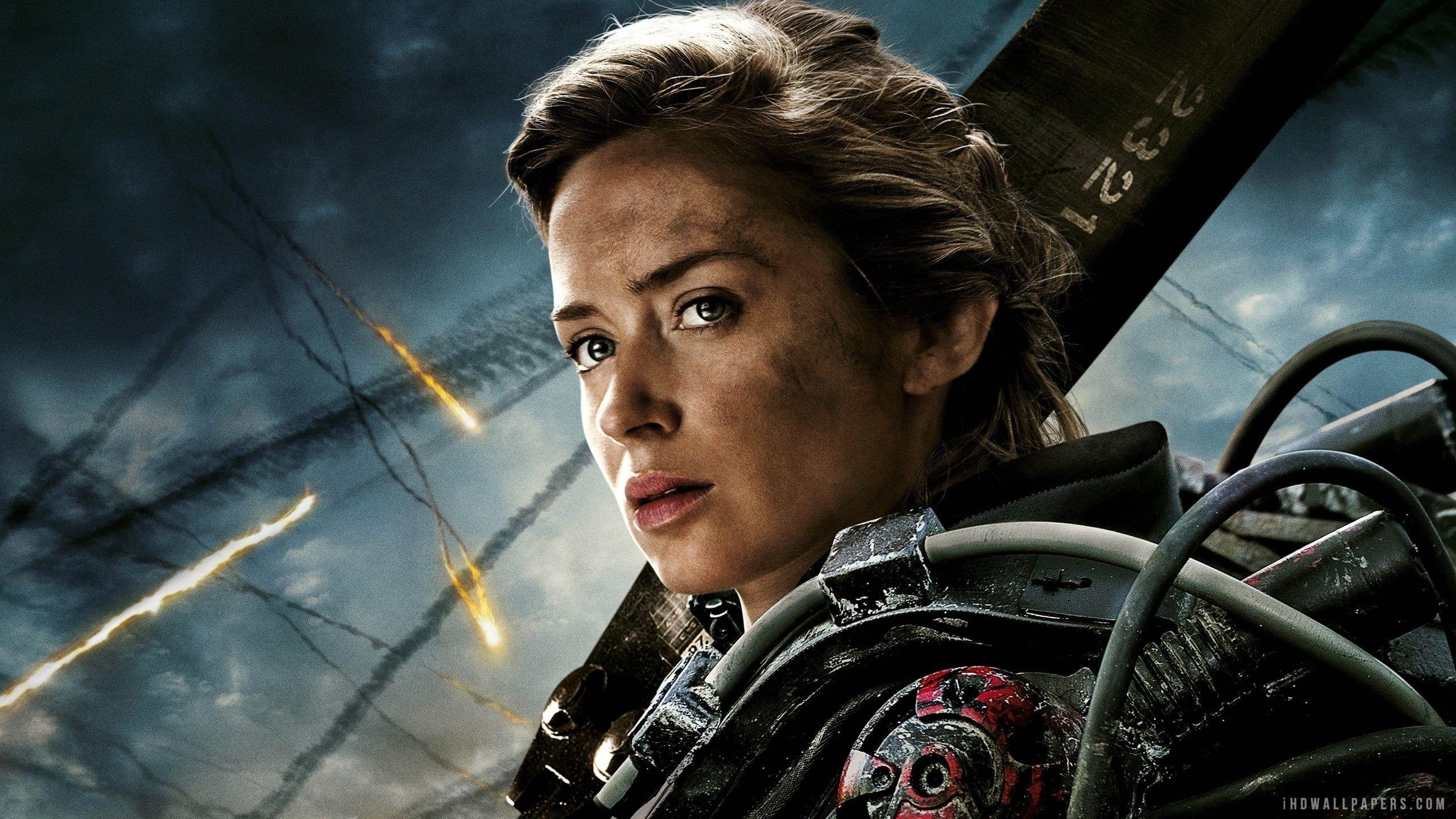 Emily Blunt, Edge of Tomorrow, Filmausschnitt, HD, Action, 2560x1440 HD Desktop