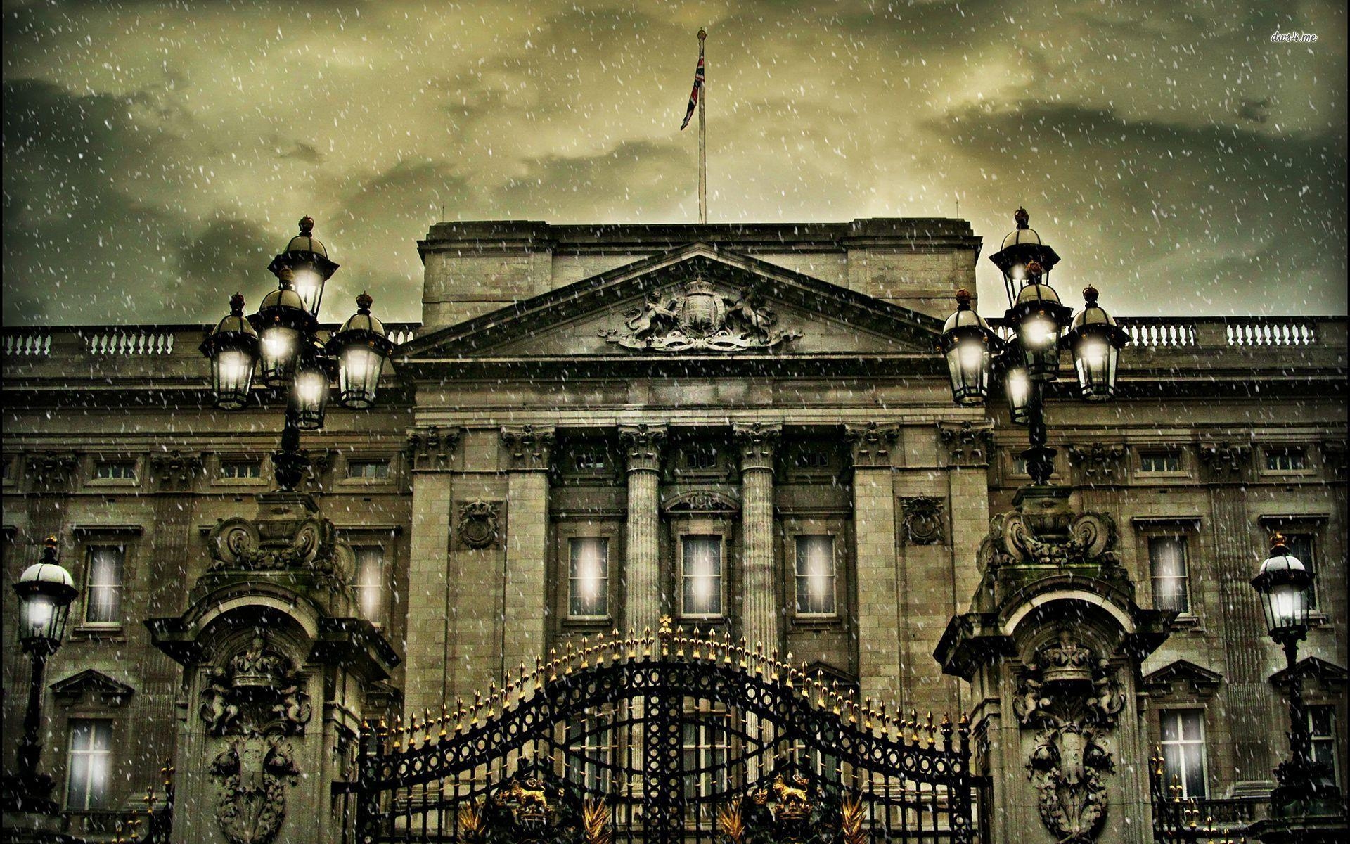 Buckingham Palace, Schnee, Reisen, London, Winter, 1920x1200 HD Desktop