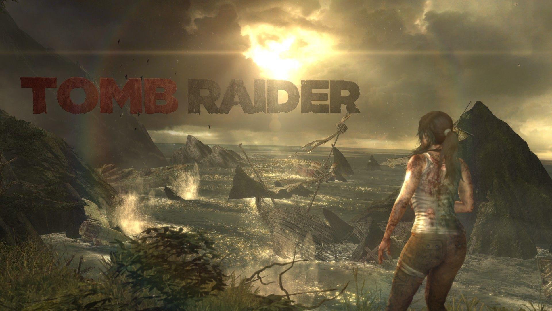 Lara Croft, Schiffbruch, Horizont, Gaming, PC, 1920x1080 Full HD Desktop