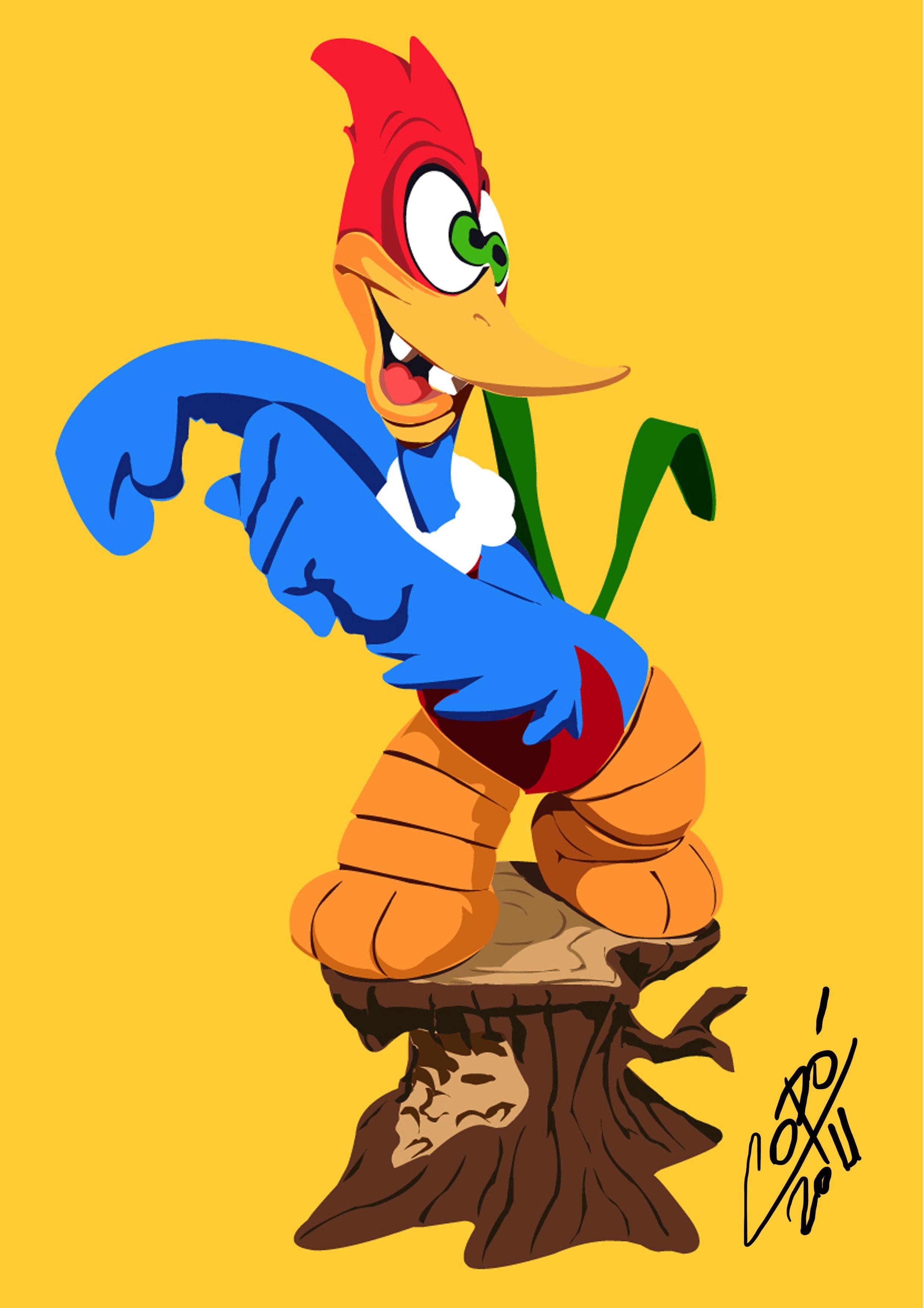 Woody Woodpecker, 1940er, HD Bild, Zeichentrickfigur, Klassiker, 2480x3510 4K Handy