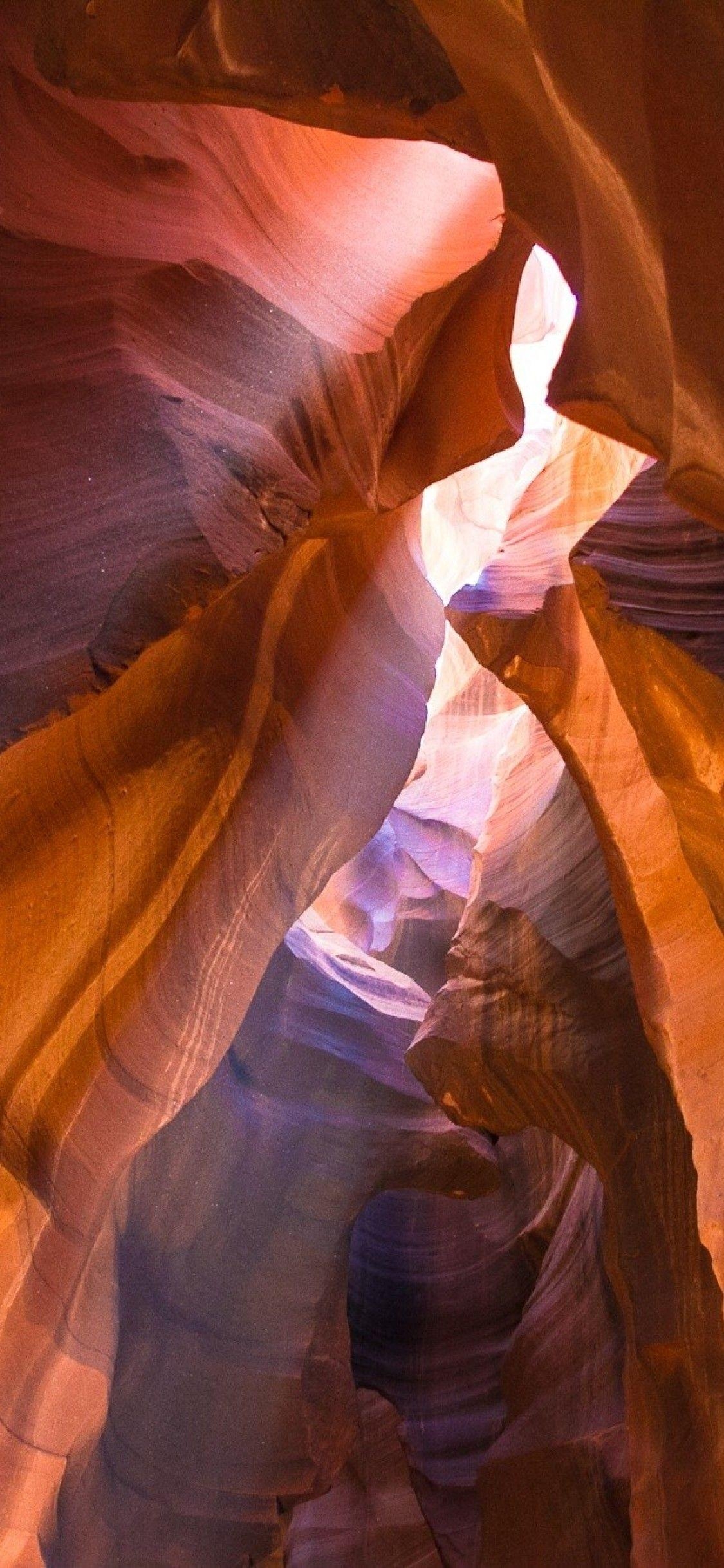 Antelope Canyon, iPhone XS, 4K, Naturlandschaft, Farben, 1130x2440 HD Handy