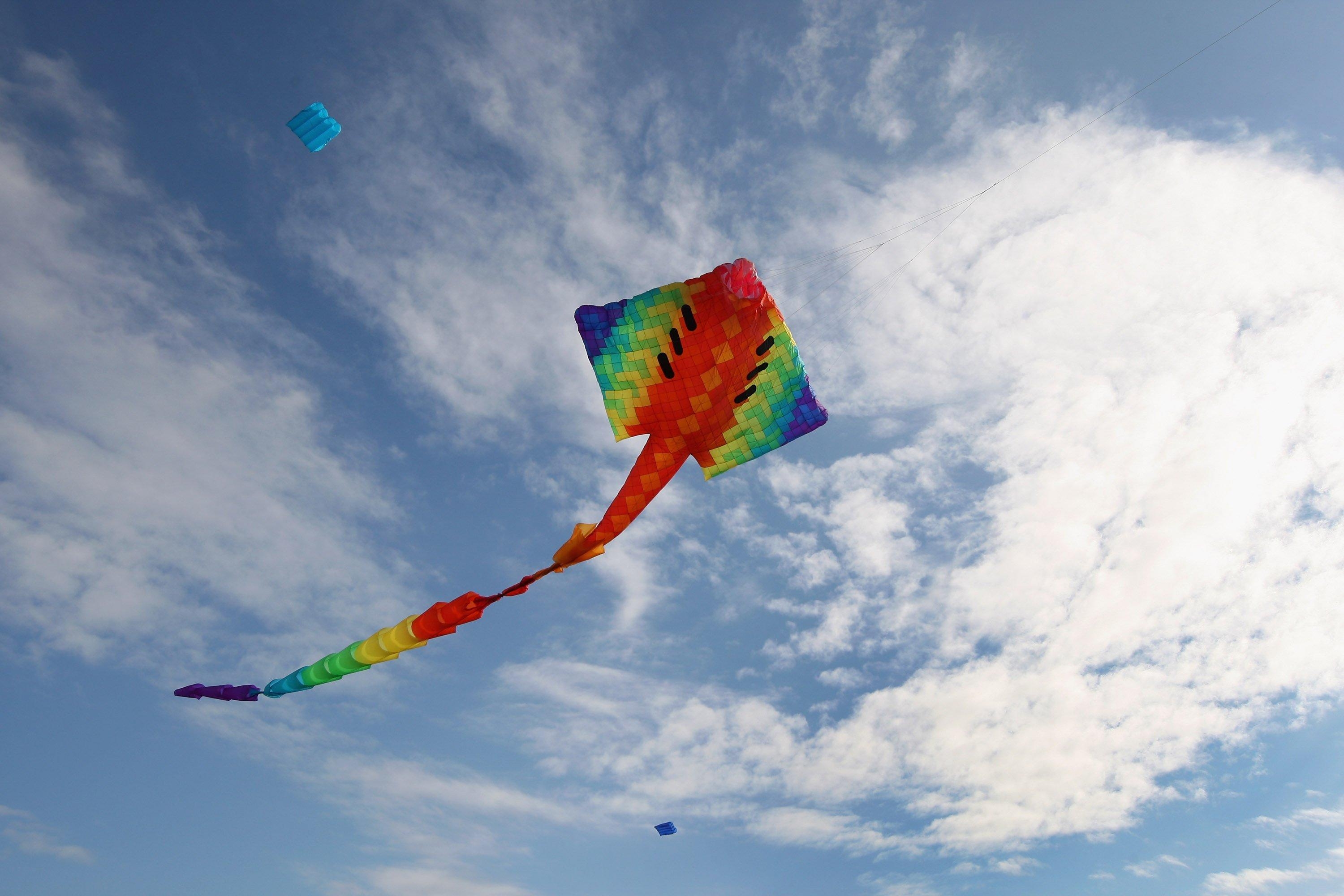 Flugspaß, Drachenhobby, Bokeh Effekt, Sommerfreude, Himmel, 3000x2000 HD Desktop