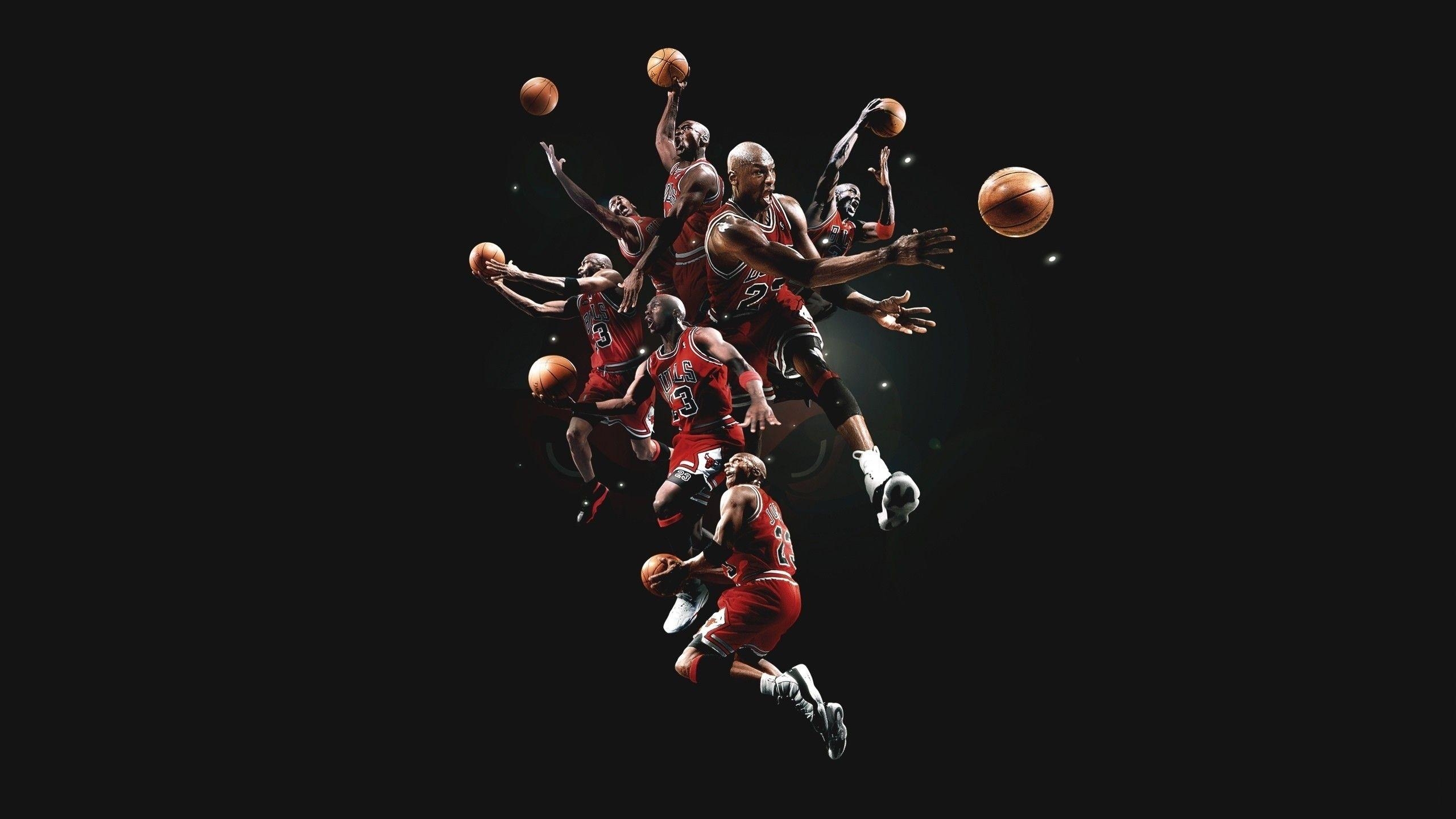 Chicago Bulls, 3D, Hintergrundbild, Sport, NBA, 2560x1440 HD Desktop