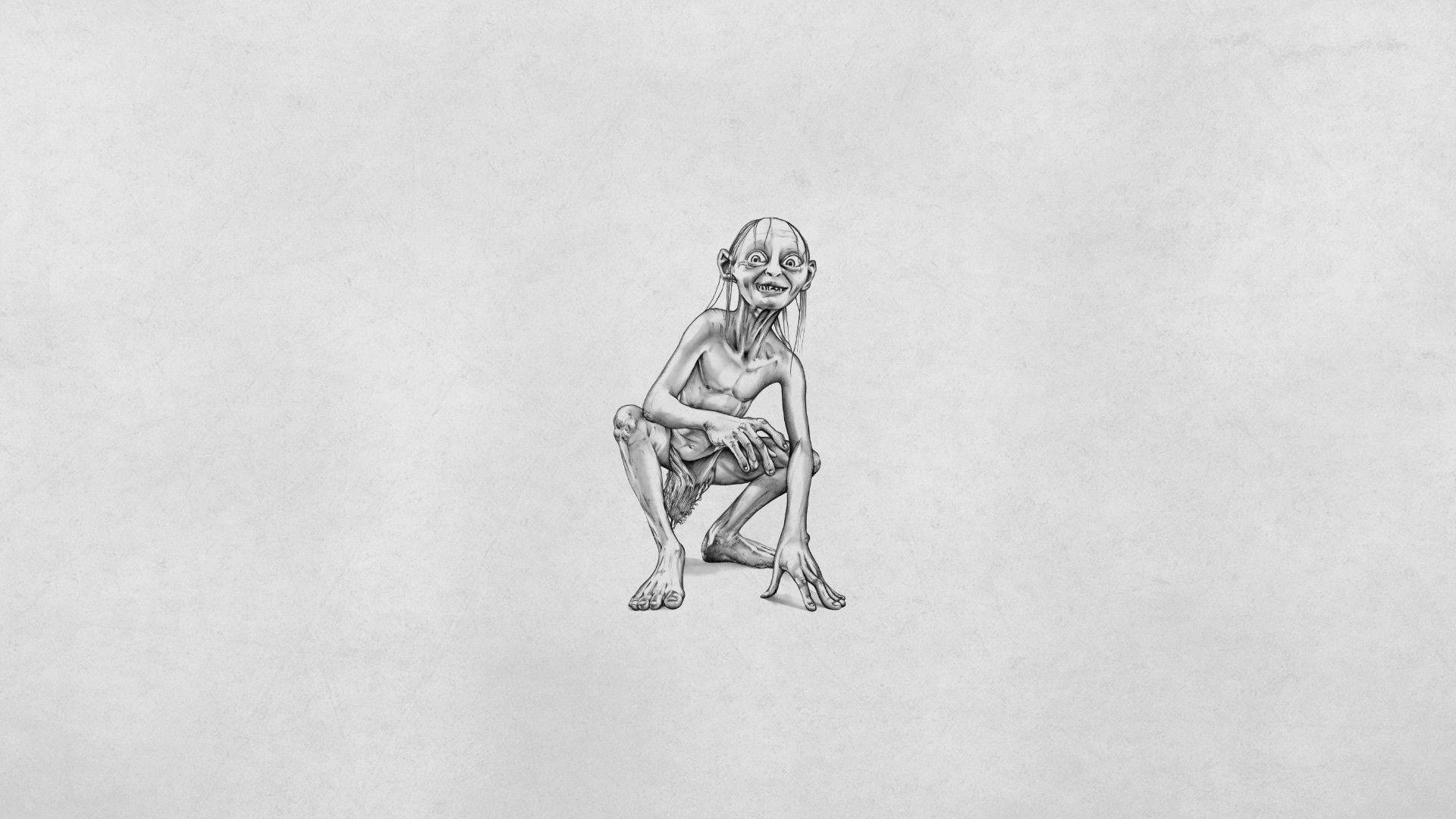 Gollum, Herr der Ringe, Kunst, Filme, Fantasy, 1920x1080 Full HD Desktop