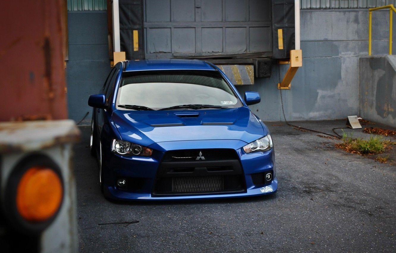 Mitsubishi Lancer, Auto, Hintergrund, Blau, Maschine, 1340x850 HD Desktop