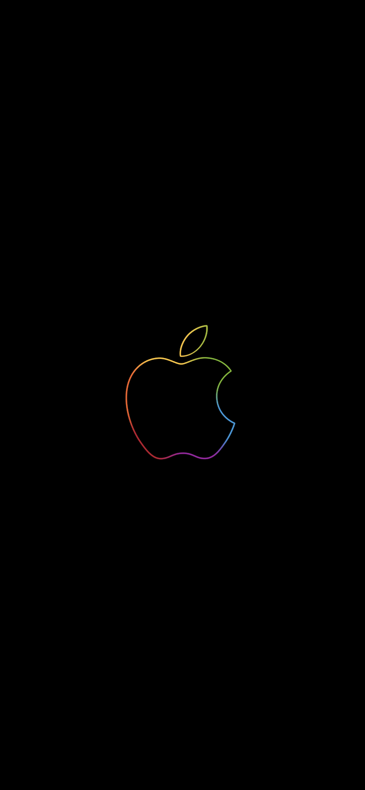 Wir sind gleich zurück, Apple Logo, iPhone, Design, 740x1600 HD Handy