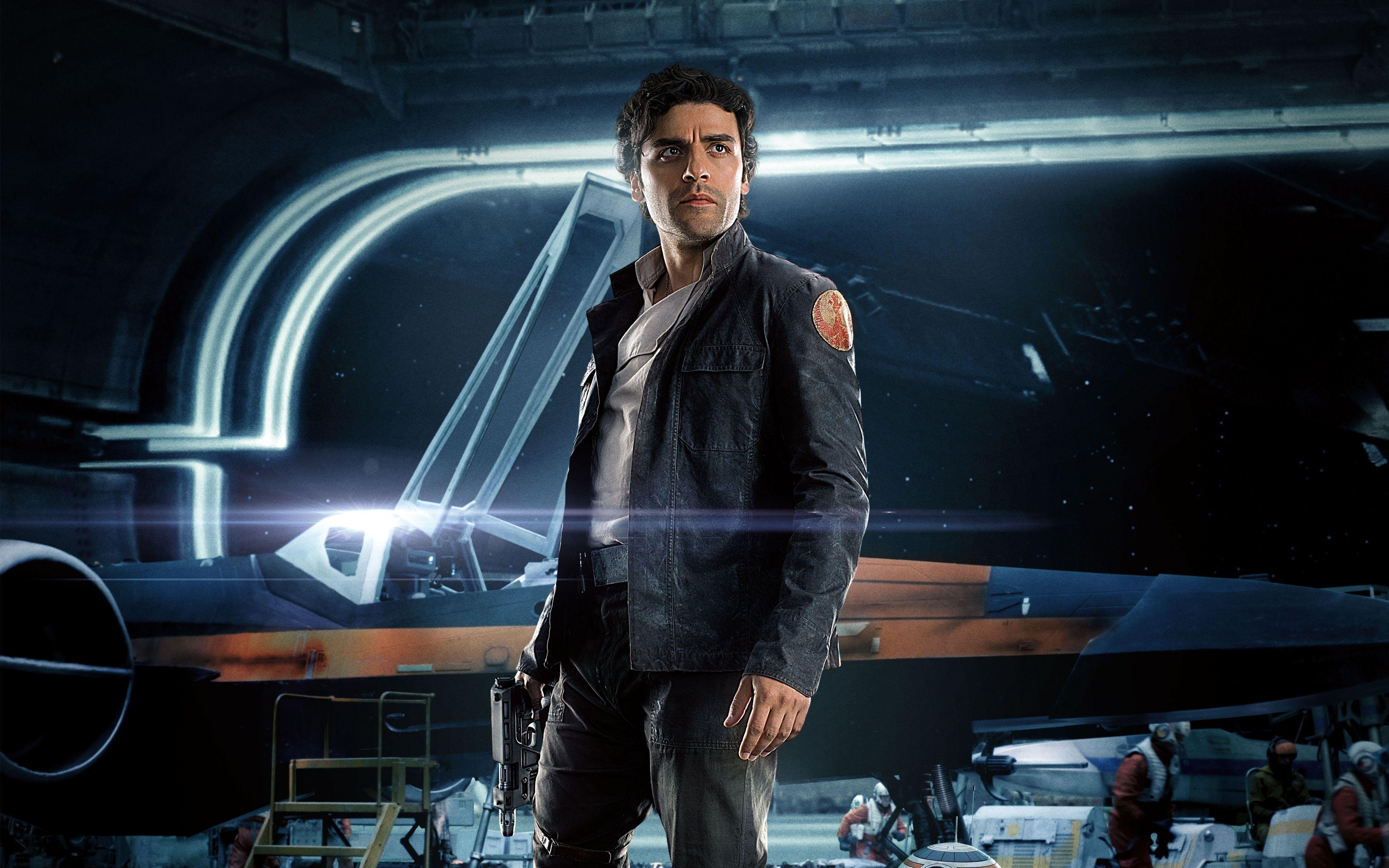 Poe Dameron, Oscar Isaac, Filme, Star Wars, Hintergrund, 3840x2400 4K Desktop