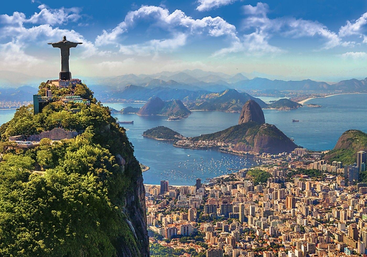 Rio de Janeiro, Christusstatue, Reisen, Brasilien, Wahrzeichen, 1400x990 HD Desktop